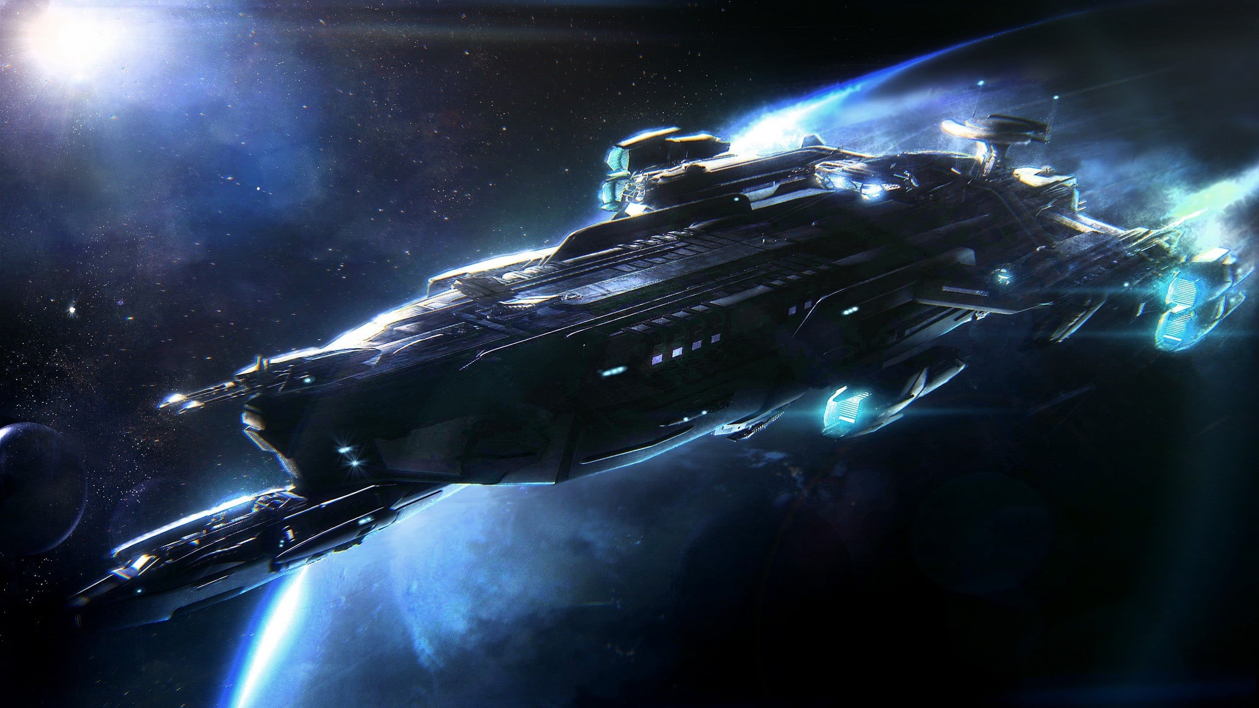 video games, technology, Star Citizen, nature, no people, space, violence, smoke - physical structure, light - natural phenomenon, aggression, lighting equipment, HD Wallpaper