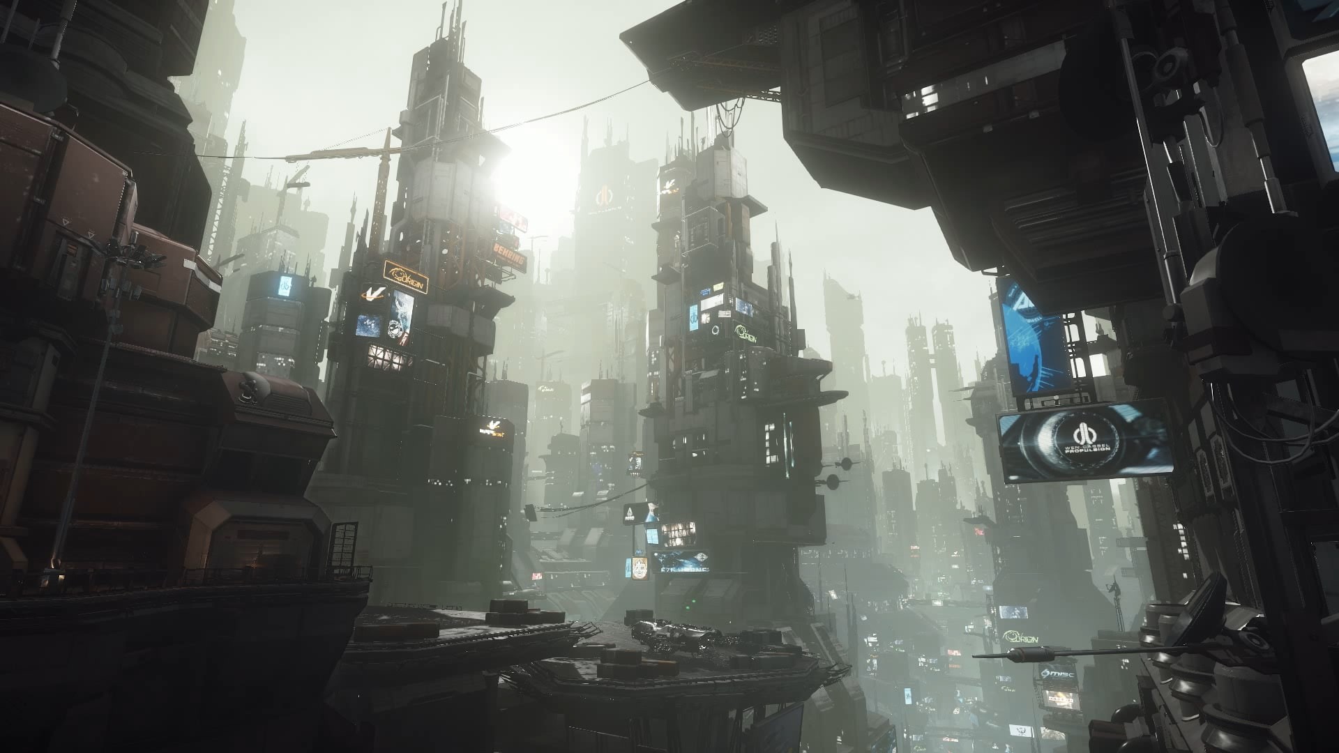 Star Citizen, landscape, CGI, cyberpunk, 1080P, HD Wallpaper