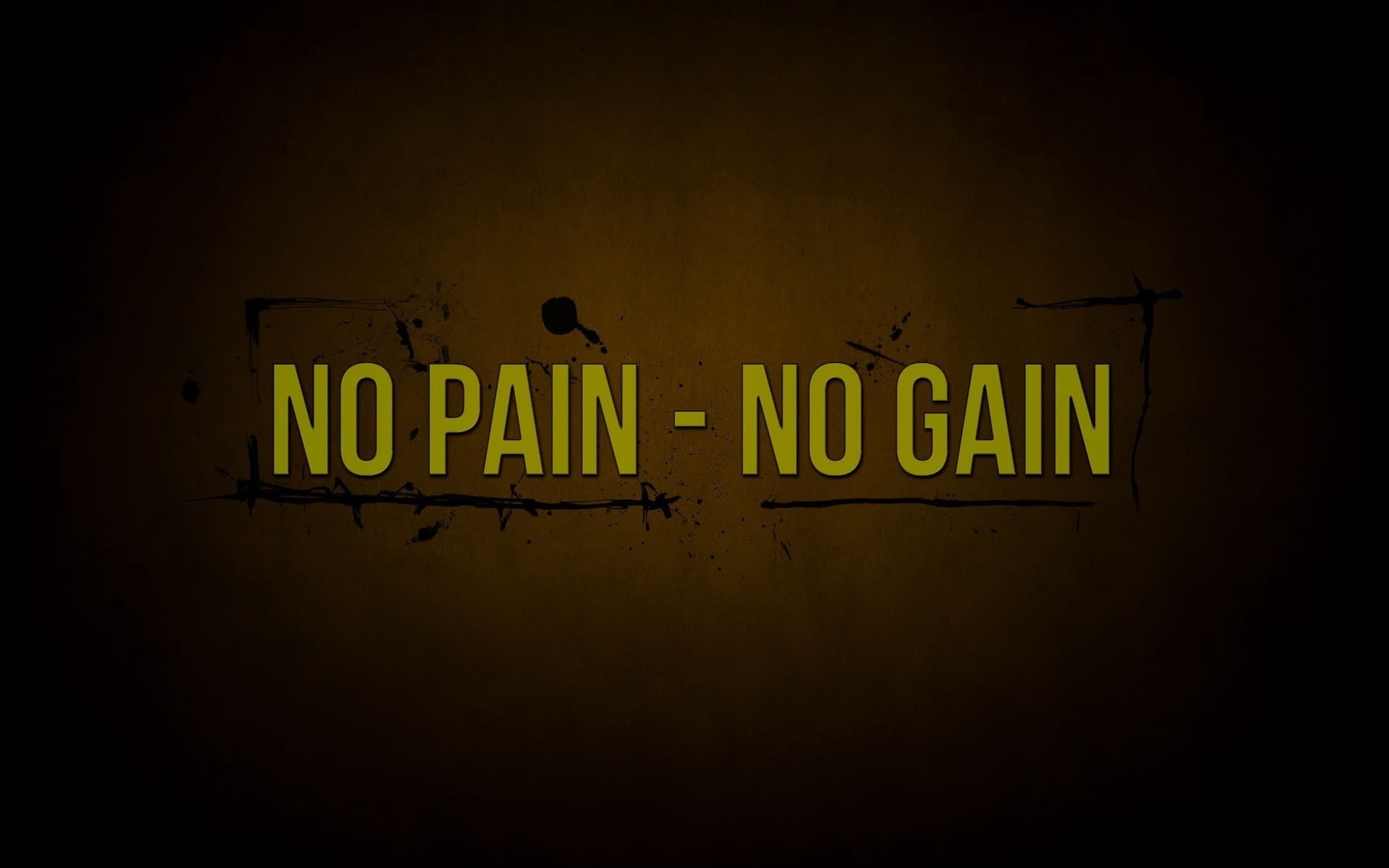 no people, indoors, 1080P, message, built structure, gain, yellow, Pain and Gain, night, illuminated, capital letter, non-western script, text, script, HD Wallpaper