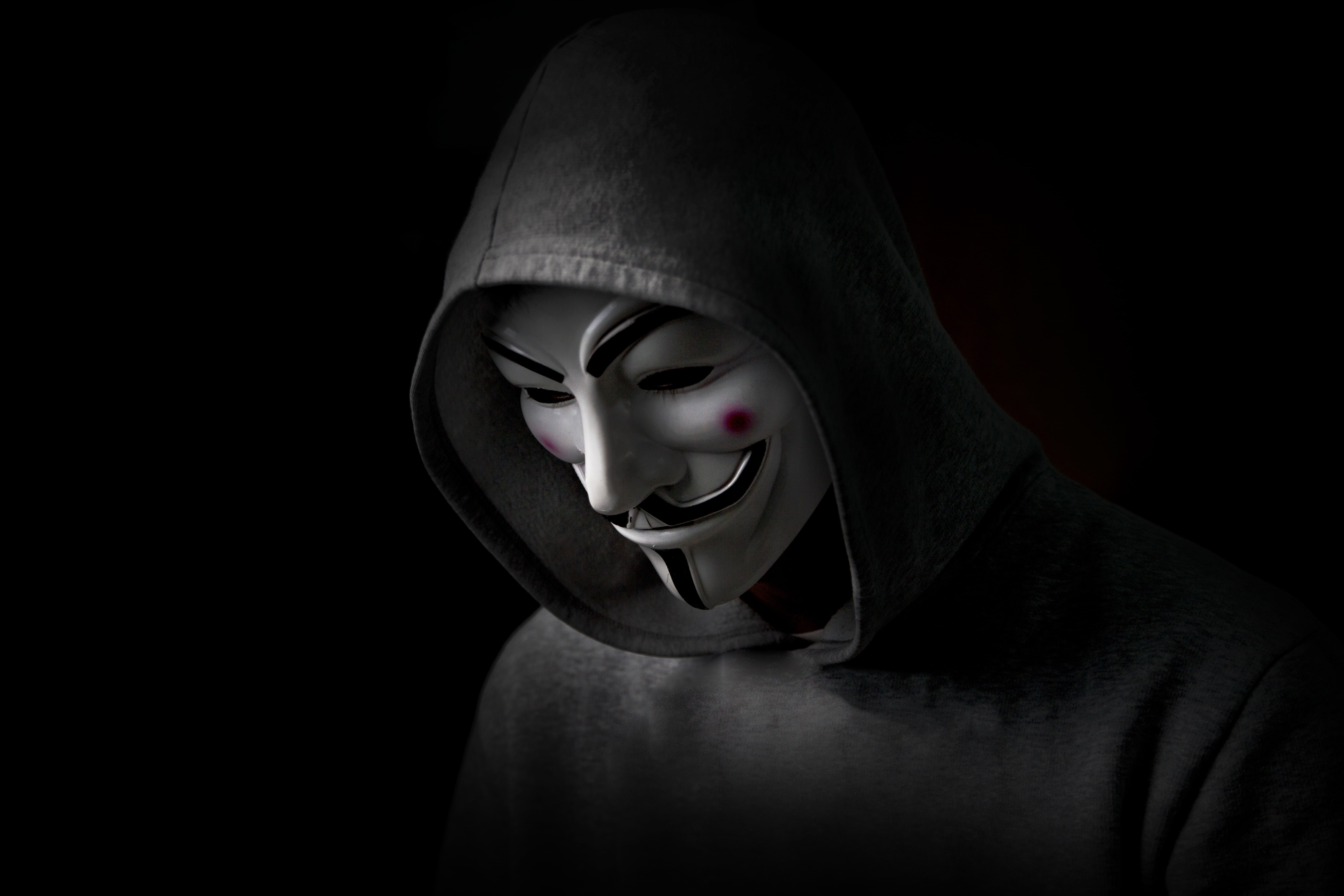 mask, Black, fawkes, Hood, Man, guy, 5K, Revenge, Sight, Anonymous, HD Wallpaper