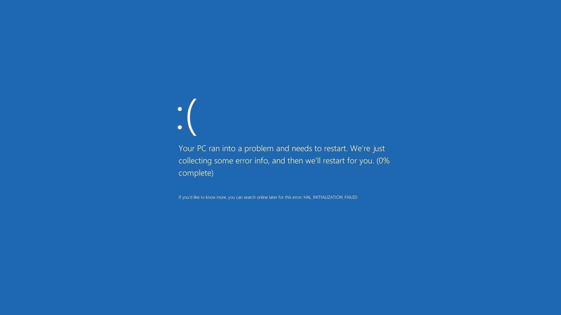 blue, computer, screen, death, 1080P, tech, HD Wallpaper