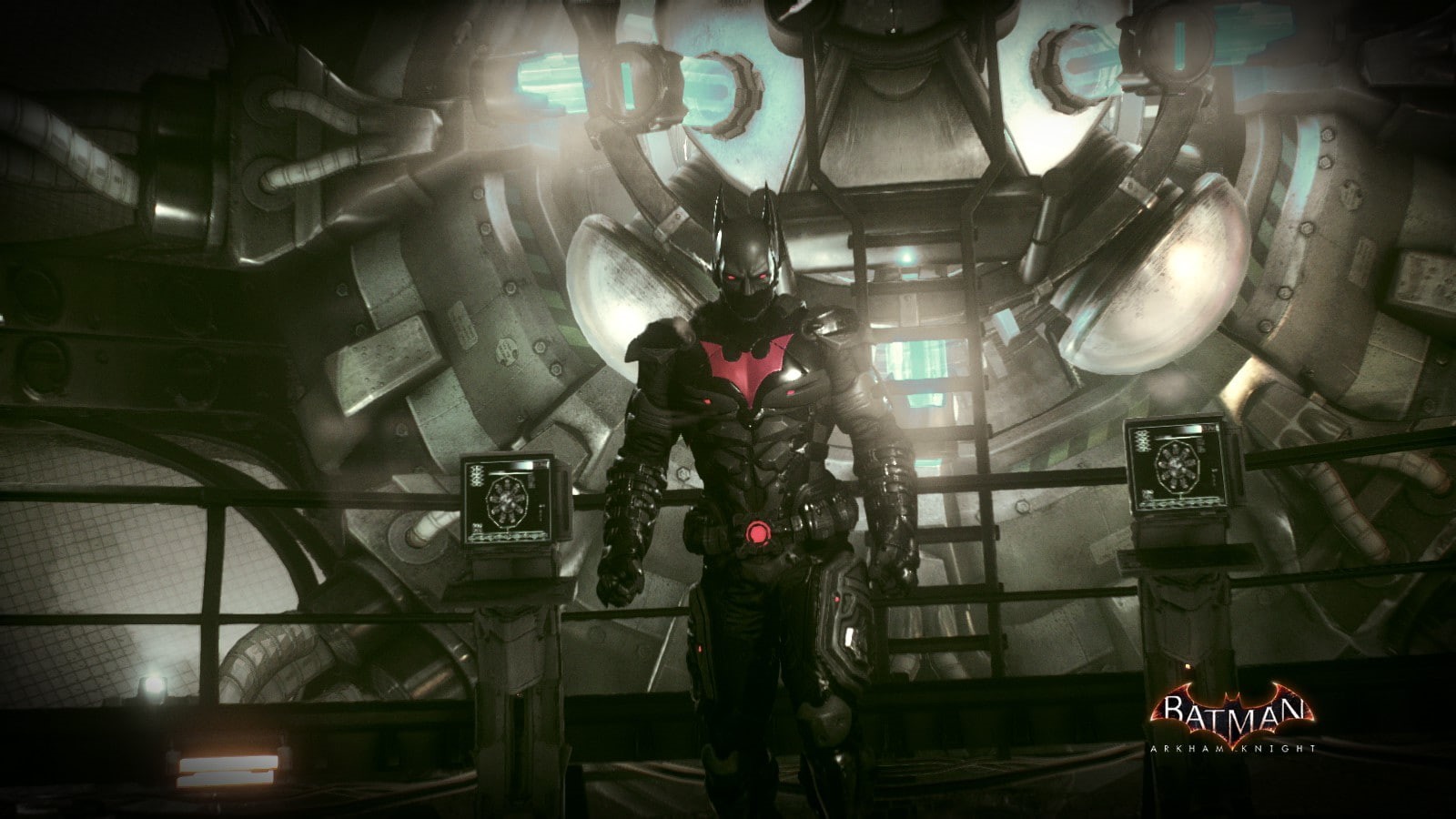 night, illuminated, people, mode of transportation, real people, protection, transportation, standing, video games, men, 720P, adult, Batman: Arkham Knight, HD Wallpaper