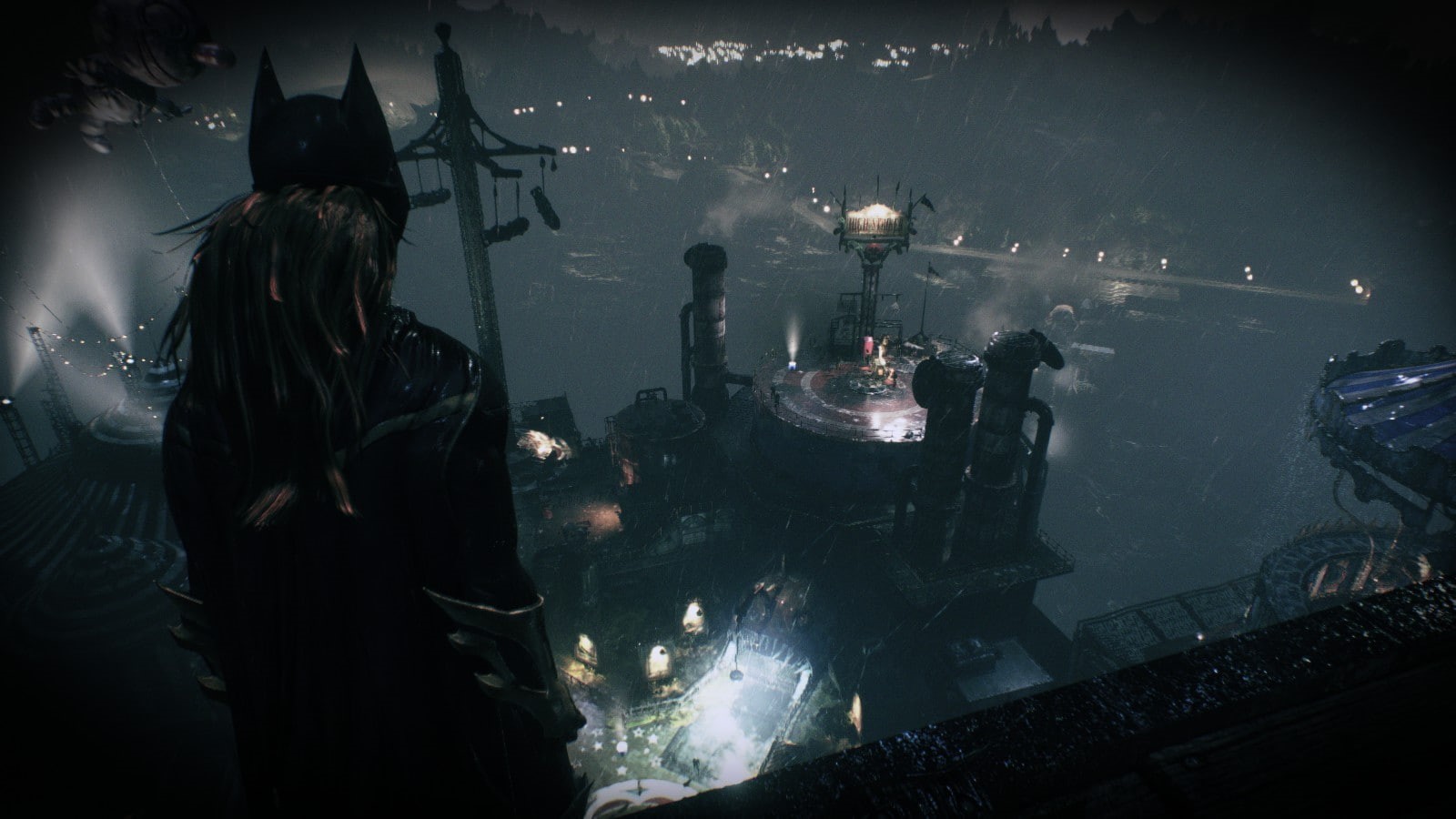 illuminated, video games, business, people, music, activity, 720P, sparks, indoors, Batman: Arkham Knight, real people, occupation, industry, standing, HD Wallpaper