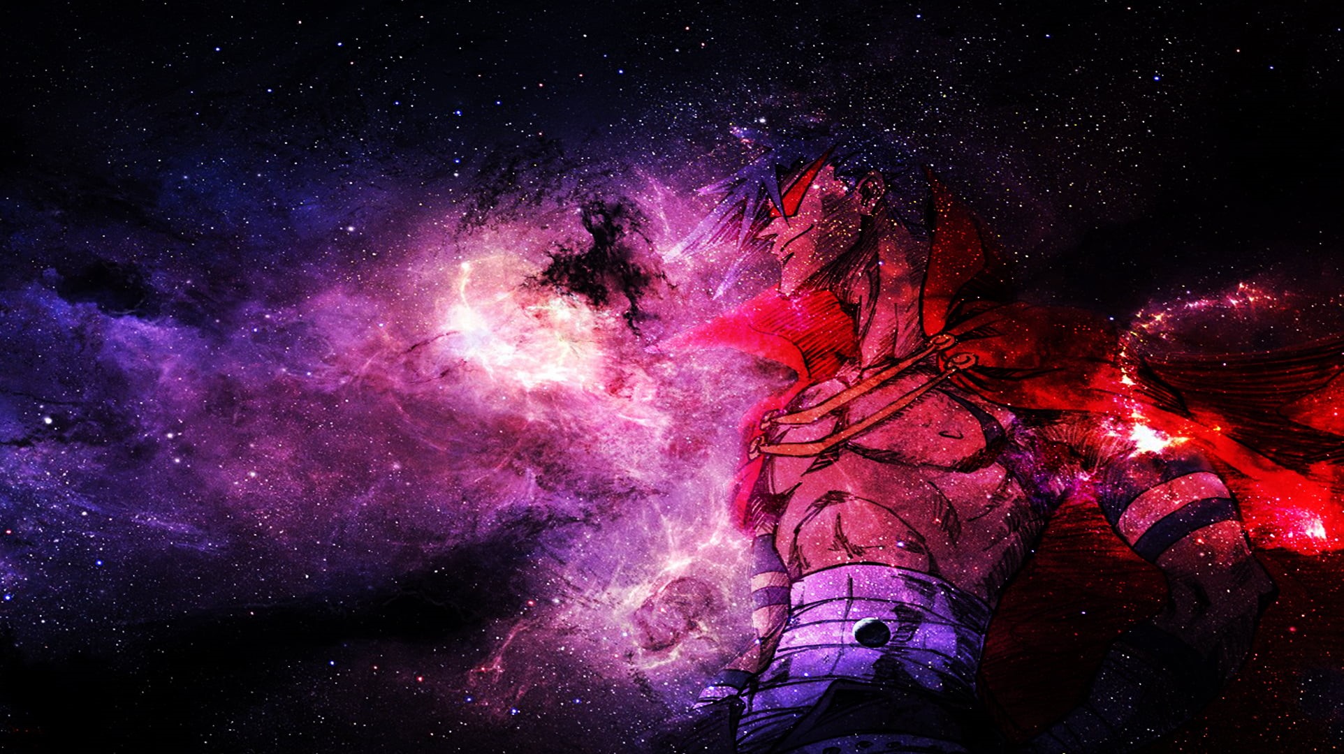 no people, nature, male, space and astronomy, star - space, Kamina, outdoors, astronomy, character, galaxy, universe, long exposure, celebration, HD Wallpaper
