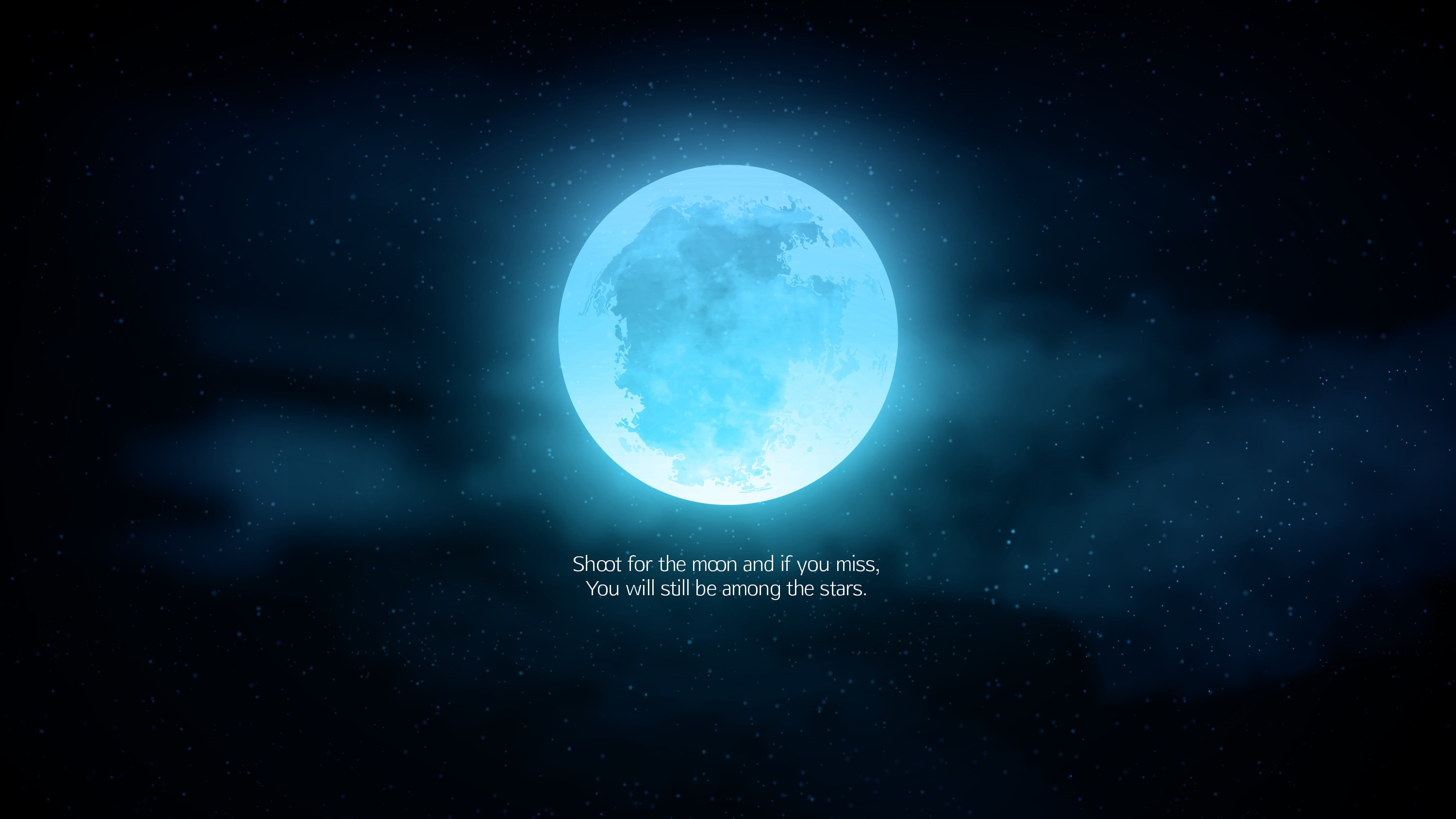 Moon, Inspirational quotes, Popular quotes, 2K, Stars, HD Wallpaper