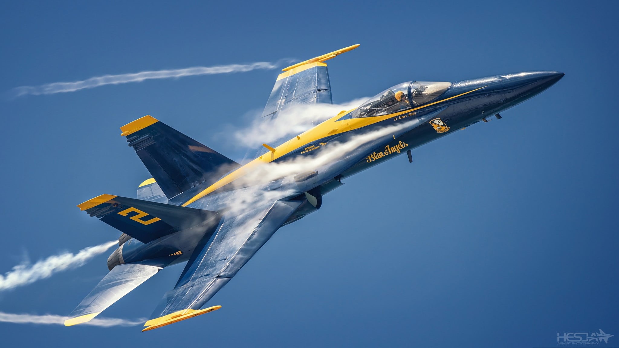 The Effect Of Prandtl — Glauert, Blue Angels, F/A-18 Hornet, Lantern, F/A-18, HESJA Air-Art Photography, 1080P, Aerobatic team, US NAVY, Pilot, HD Wallpaper