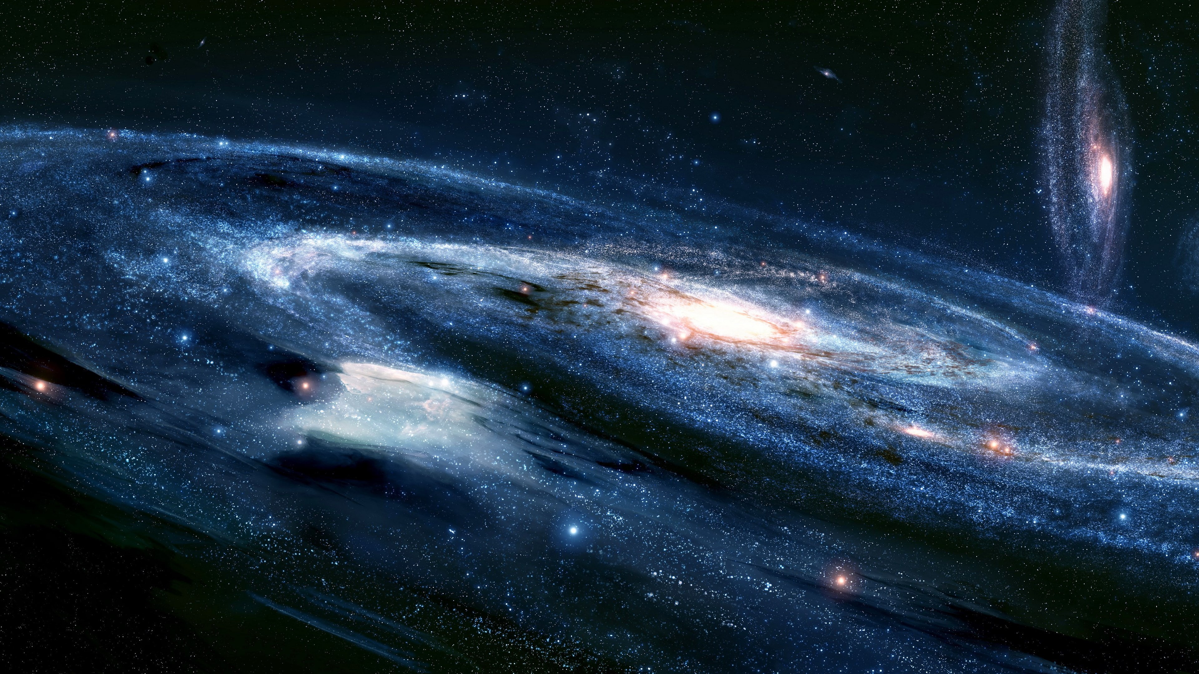 transparent, galaxy, glass - material, astronomy, sea, beauty in nature, space, no people, blue, cool desktop background  space galaxy, car, motion, sky, HD Wallpaper