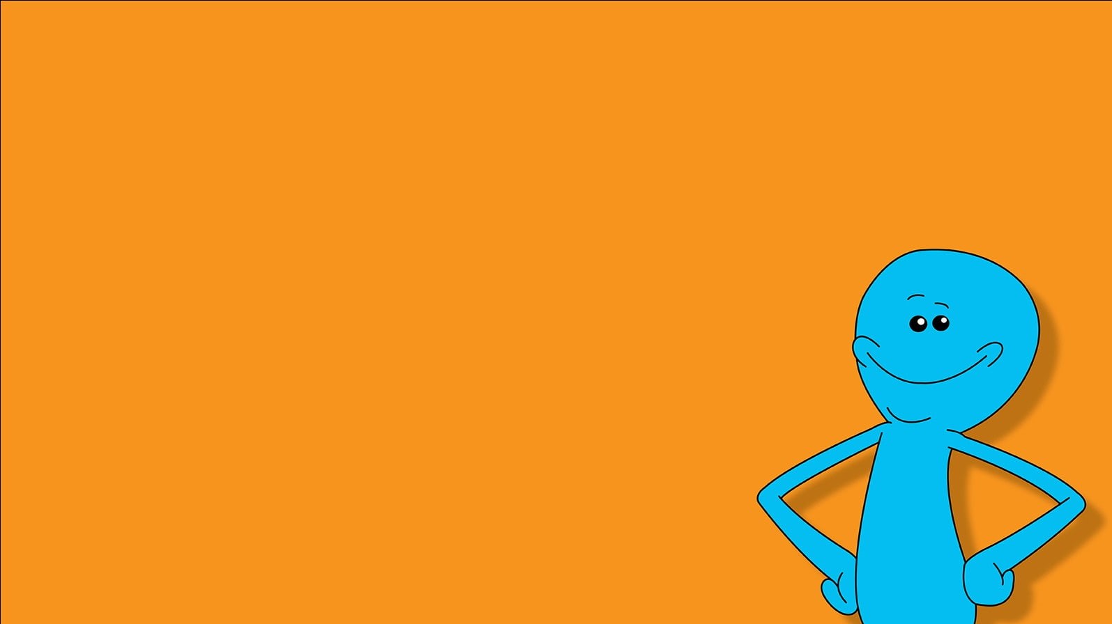 yellow, no people, orange color, communication, 720P, Mr. Meeseeks, sign, copy space, art and craft, male likeness, studio shot, simple background, human representation, HD Wallpaper