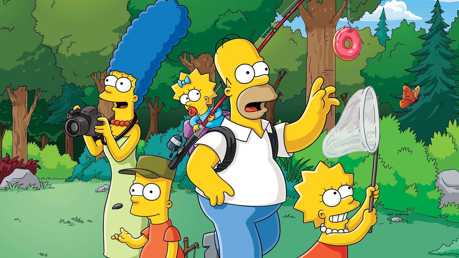 musician, music, arts culture and entertainment, string instrument, multi colored, noise, musical instrument, Lisa Simpson, Marge Simpson, nature, creativity, HD Wallpaper