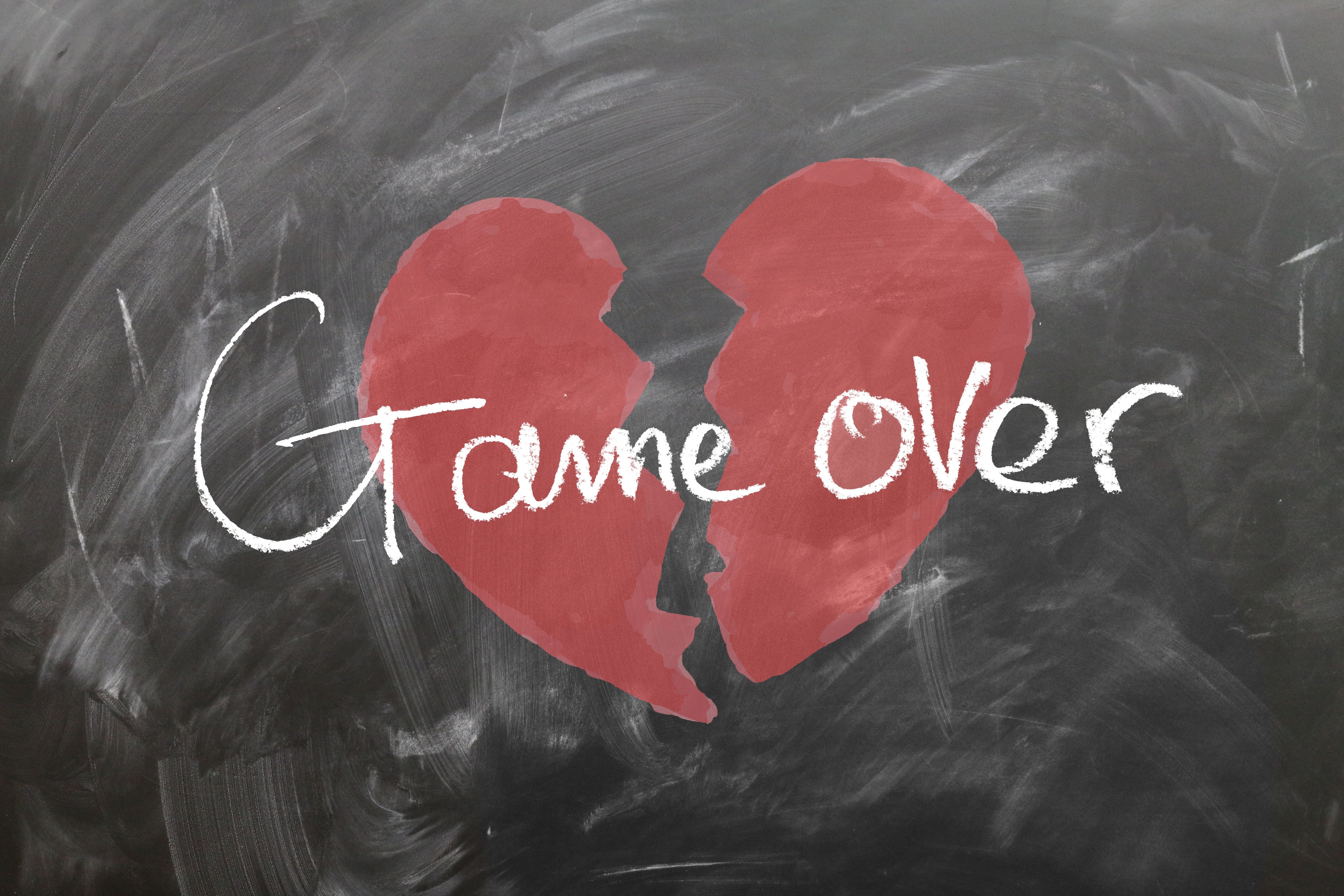close-up, blackboard, love, board, farewell, communication, red, indoors, heart, handwriting, font, positive emotion, play, high angle view, valentines day - holiday, HD Wallpaper