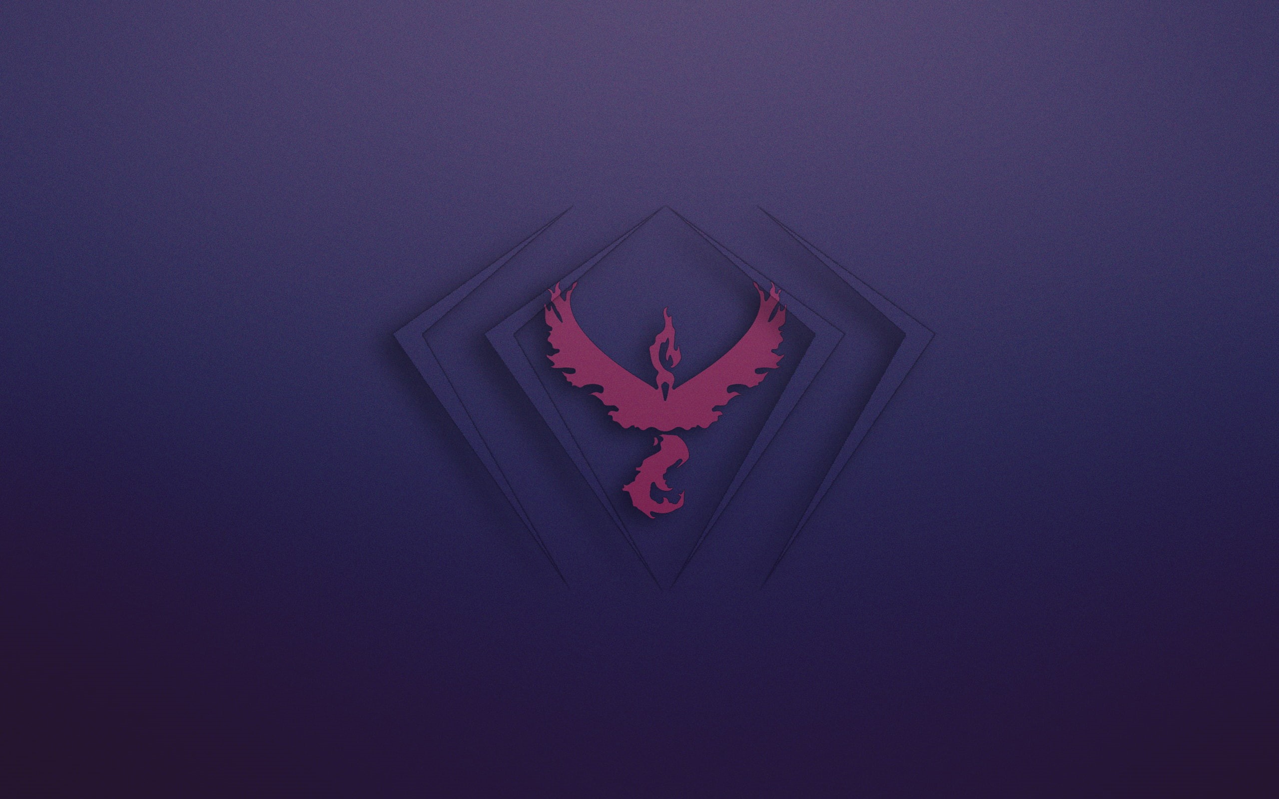 purple, minimalism, 2K, Pokemon Go, Team Valor, HD Wallpaper