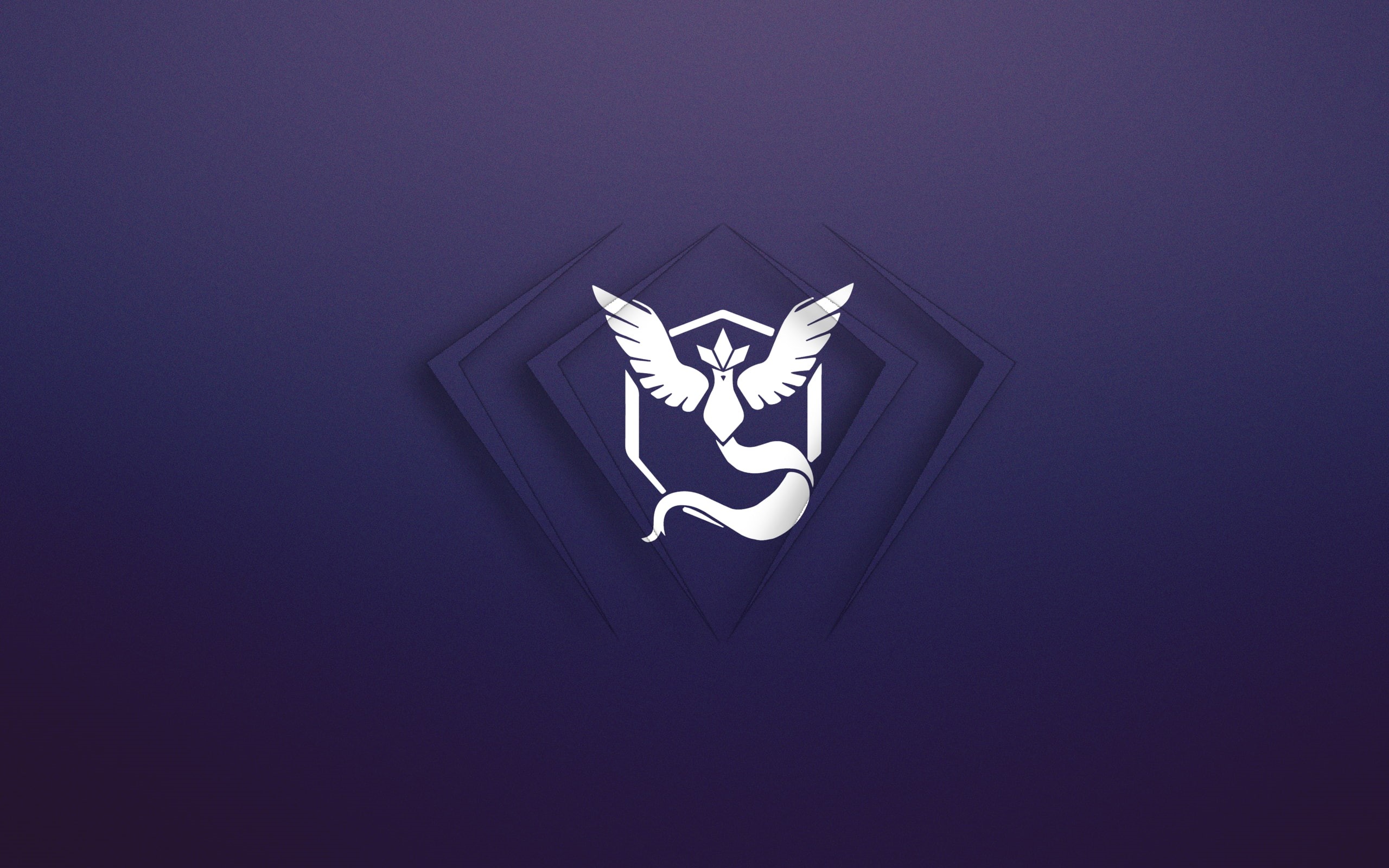 minimalism, Team Mystic, 2K, Pokemon Go, purple, HD Wallpaper