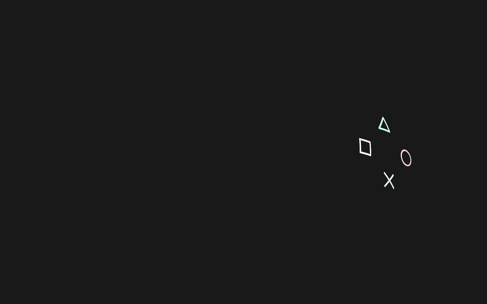 sony, playstation, black, hd, minimal, video games, 1080P, HD Wallpaper