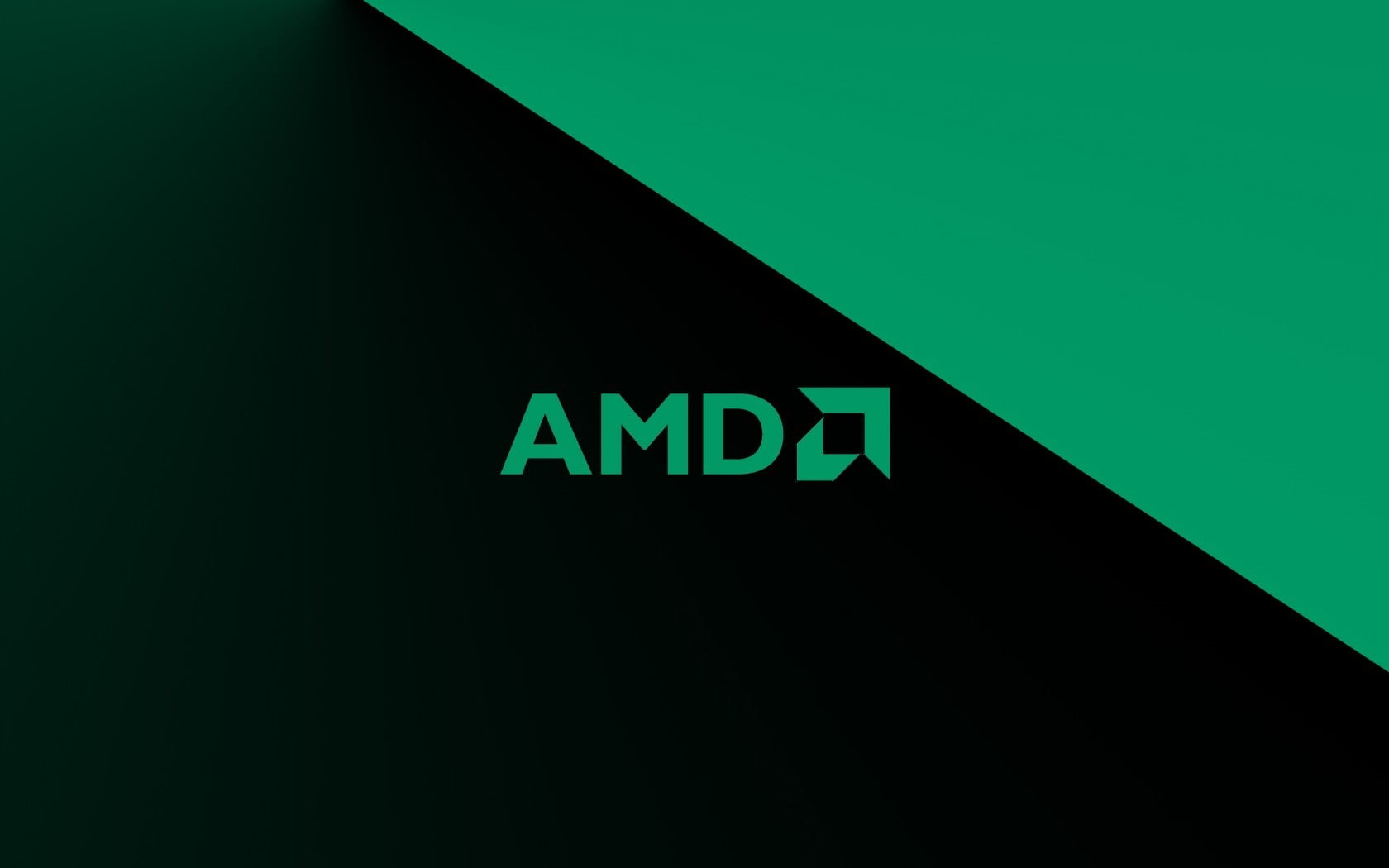 computer, low angle view, technology, 720P, green color, close-up, logo, studio shot, background, message, green, amda, dark, minimalism, nature, HD Wallpaper