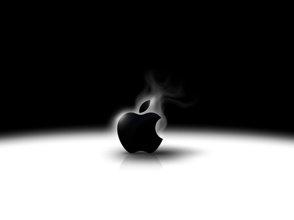 single object, close-up, apple, candle, burnt, copy space, Apple Inc., no people, 480P, heat - temperature, logo, smoke - physical structure, glowing, HD Wallpaper