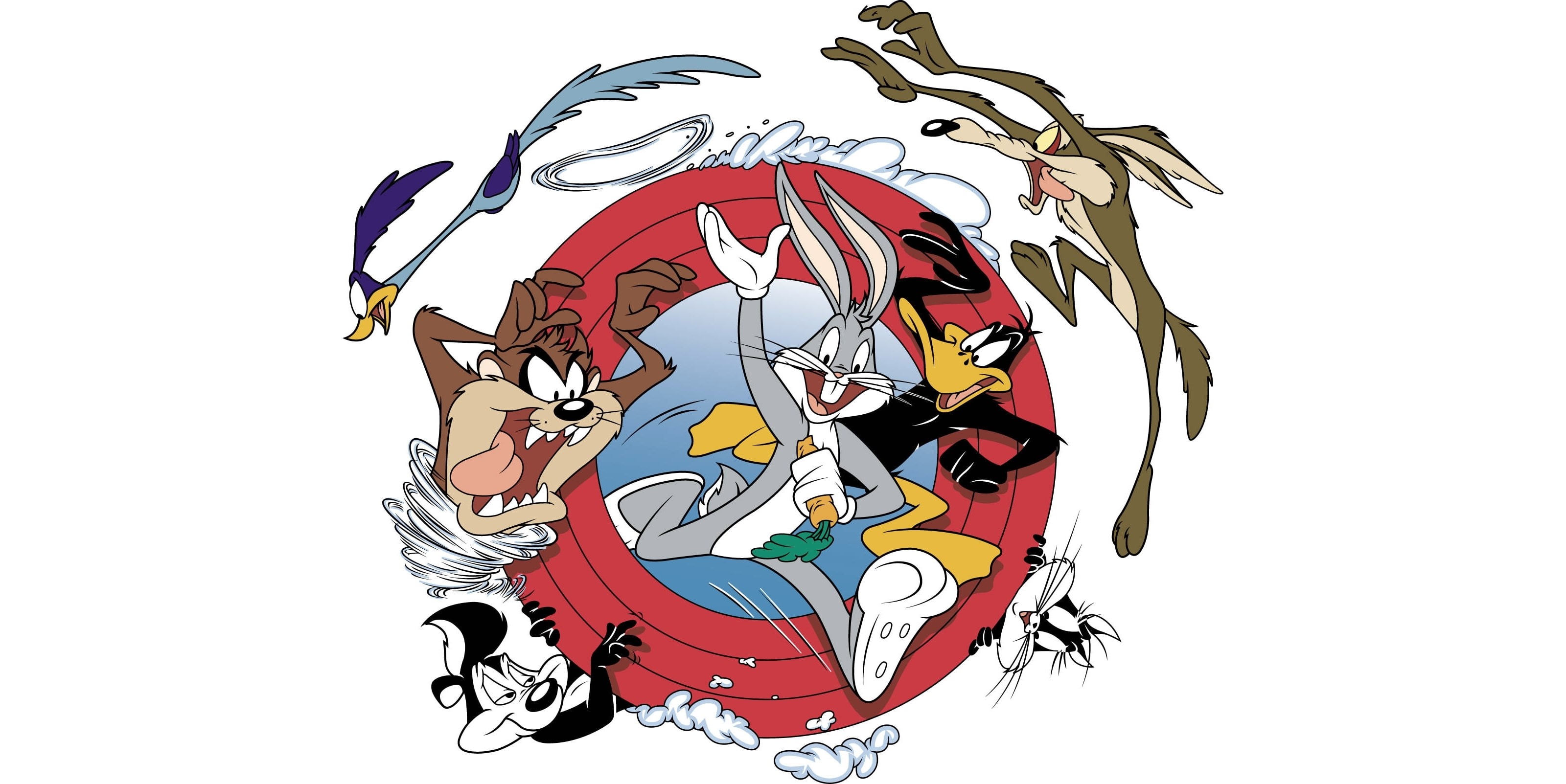 Bugs Bunny, animal, nature, abstract, Sylvester, indoors, logo, The Tasmanian devil, sketch, 2K, monster - Fictional Character, characters, sphere, computer Graphic, HD Wallpaper