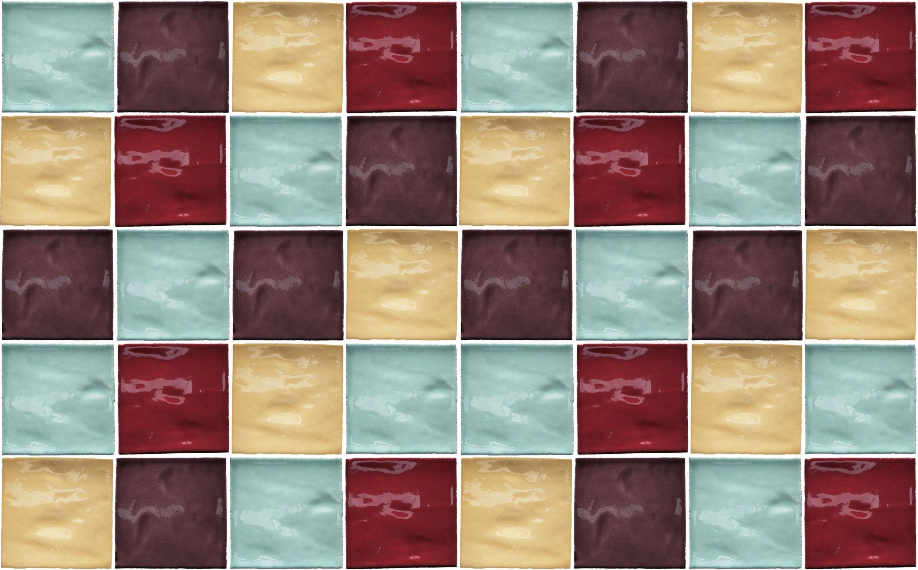 tiled wall, square, variation, desktop, shape, pattern, background, 2K, full frame, color, multi colored, no people, checked pattern, ceramic, wall - building feature, HD Wallpaper