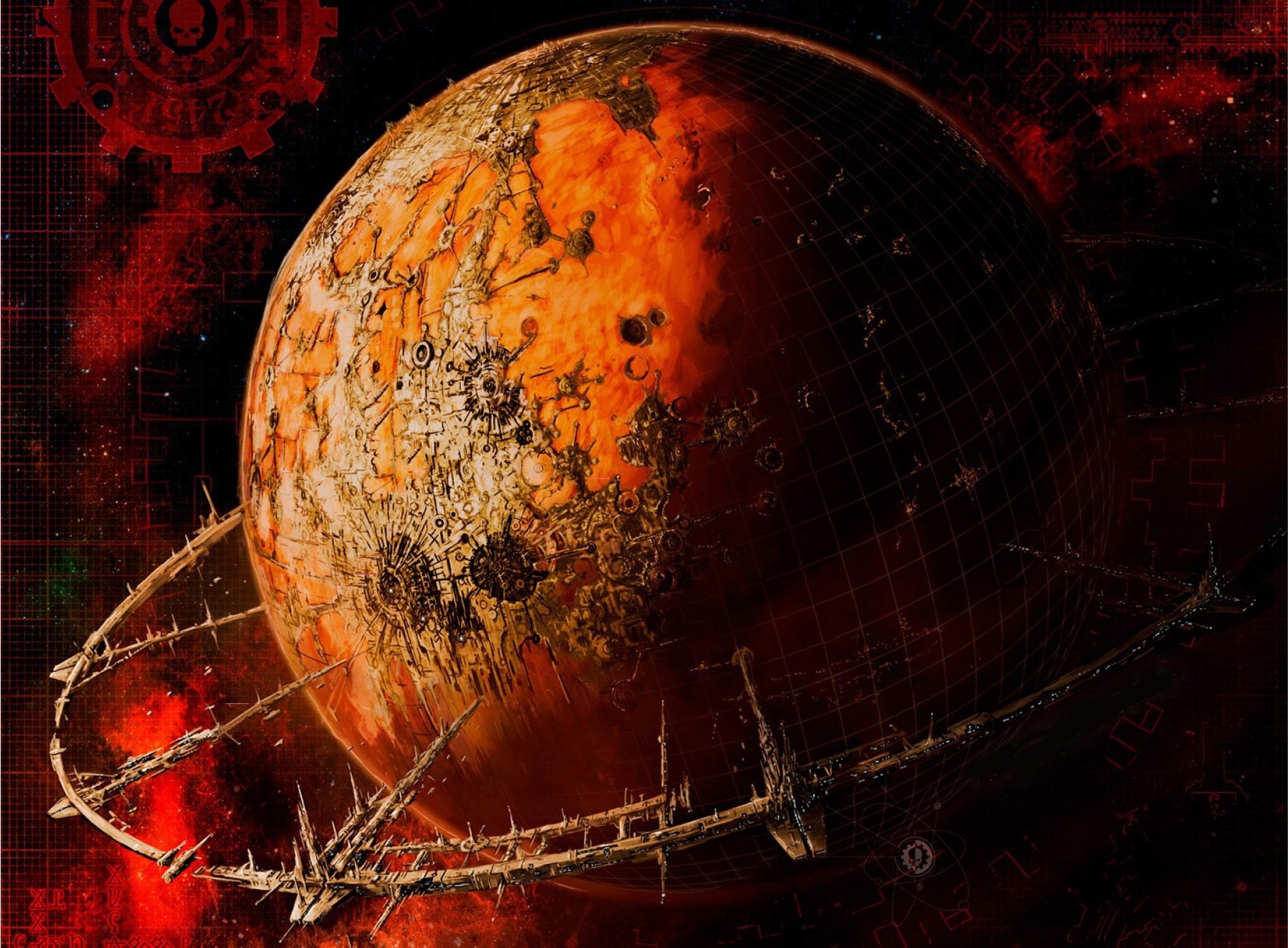 astronomy, Dark, sci, circle, space, 40k, Strategy, warrior, planet earth, christmas, fi, sphere, fantasy, no people, geometric shape, 720P, digital composite, HD Wallpaper