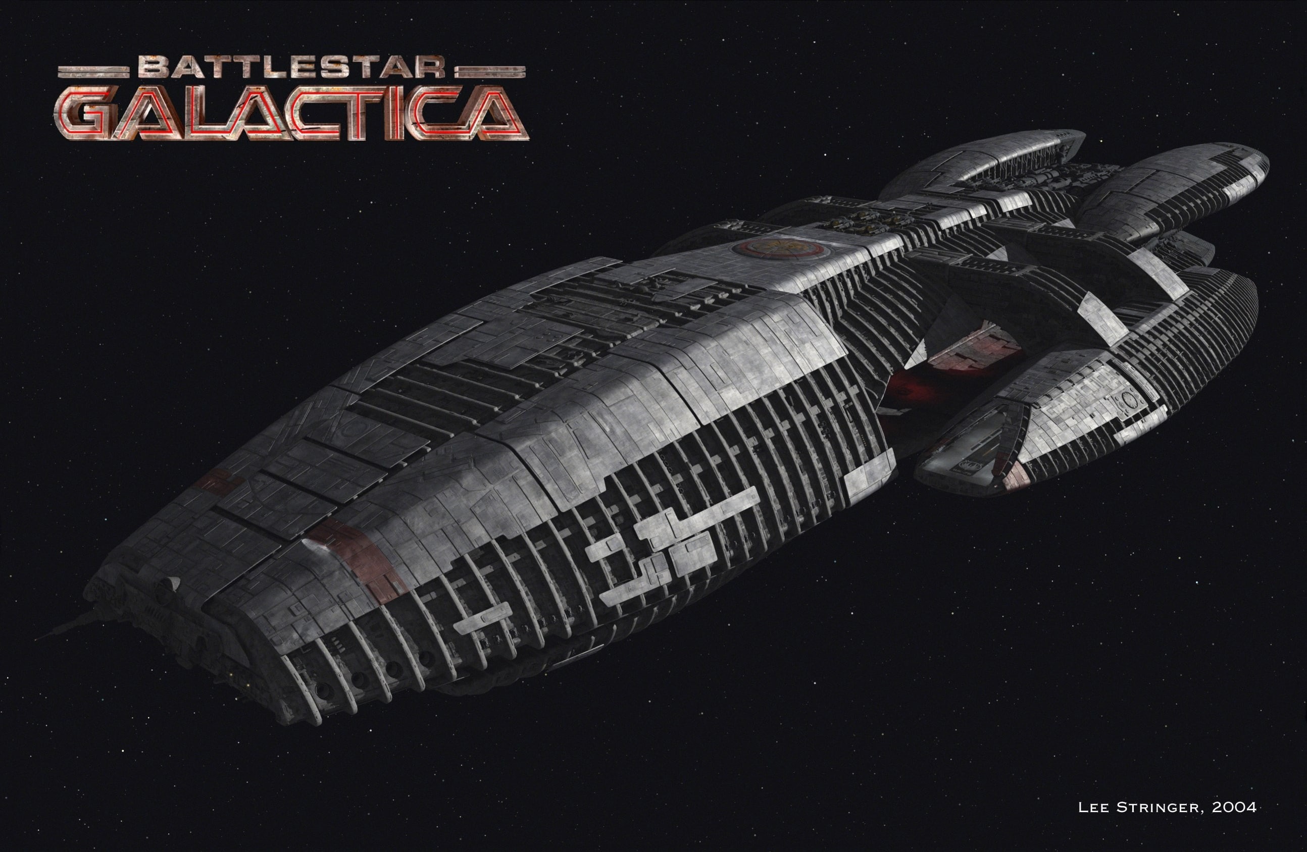 spaceship, Battlestar Galactica, 2K, HD Wallpaper
