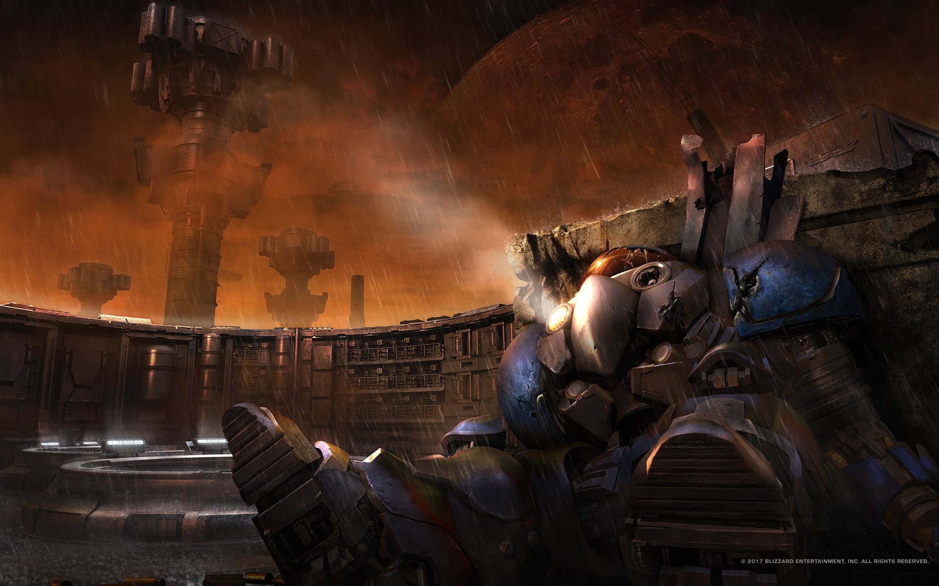 rain, marine, remastered, terrans, lose, the suit, starcraft, marrine, Terran, death, 1080P, strategy, HD Wallpaper
