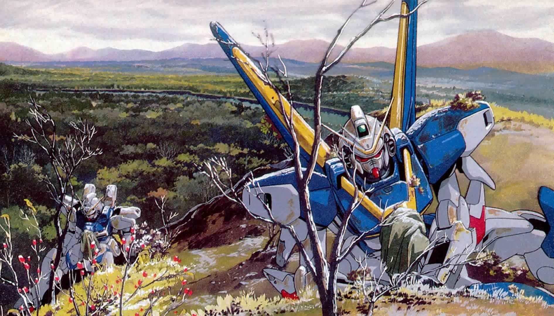 Mobile Suit Gundam, 720P, Gundam, painting, Mobile Suit Victory Gundam, HD Wallpaper