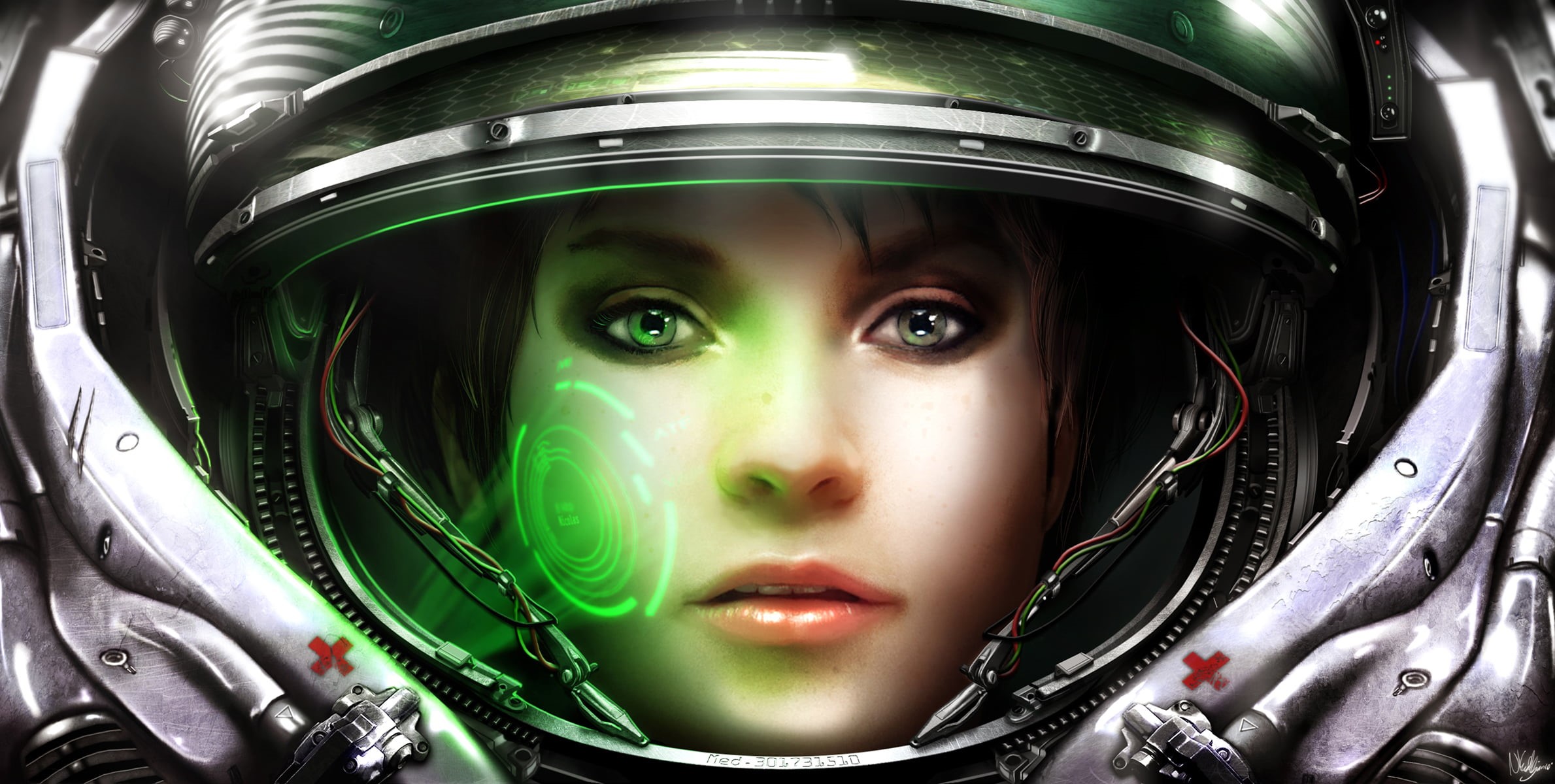 beautiful, one Person, caucasian Ethnicity, close-up, young Adult, front view, technology, indoors, adult, people, lt, Starcraft, looking At Camera, HD Wallpaper