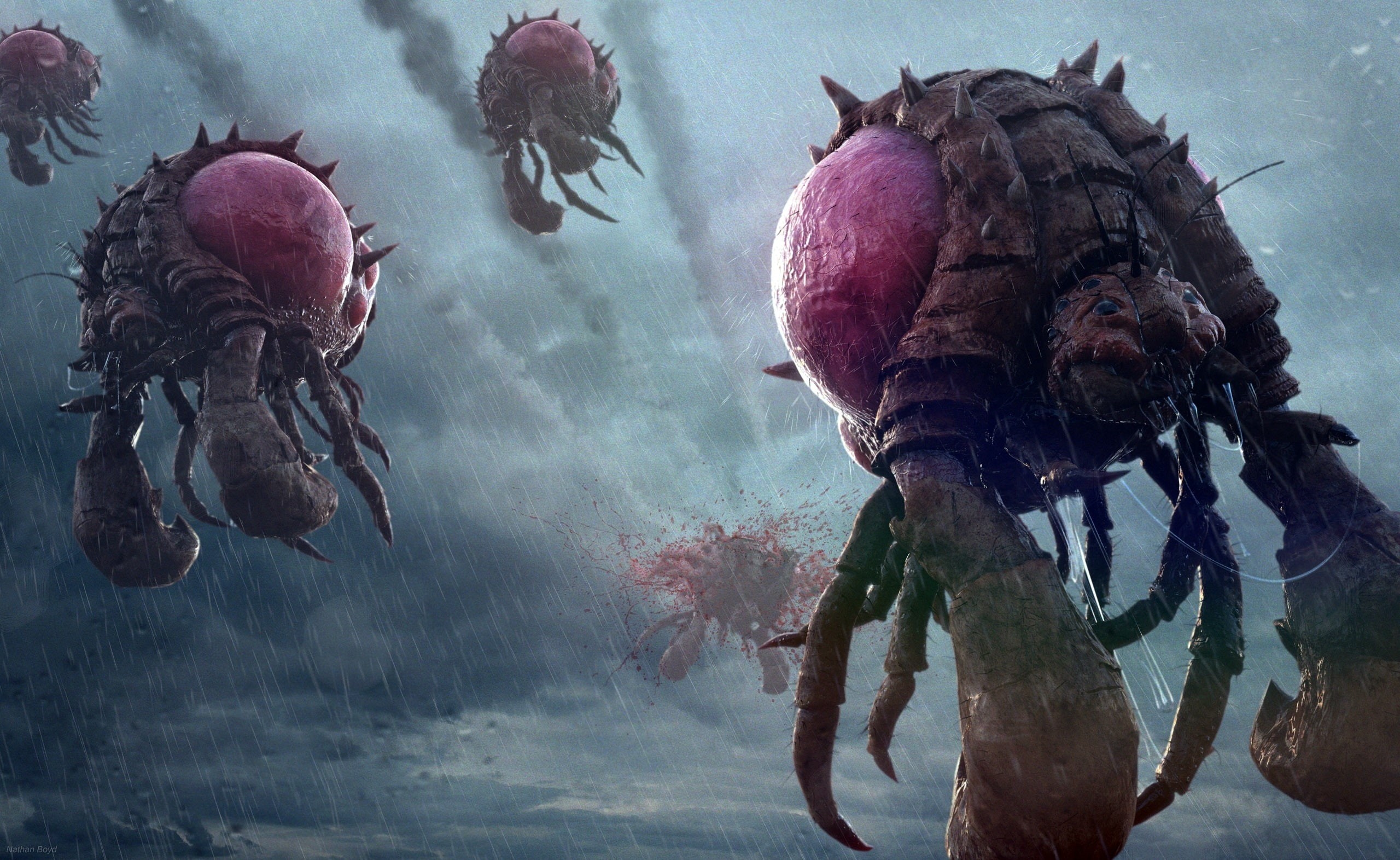 Starcraft II, 2K, Zerg, science fiction, aliens, HD Wallpaper