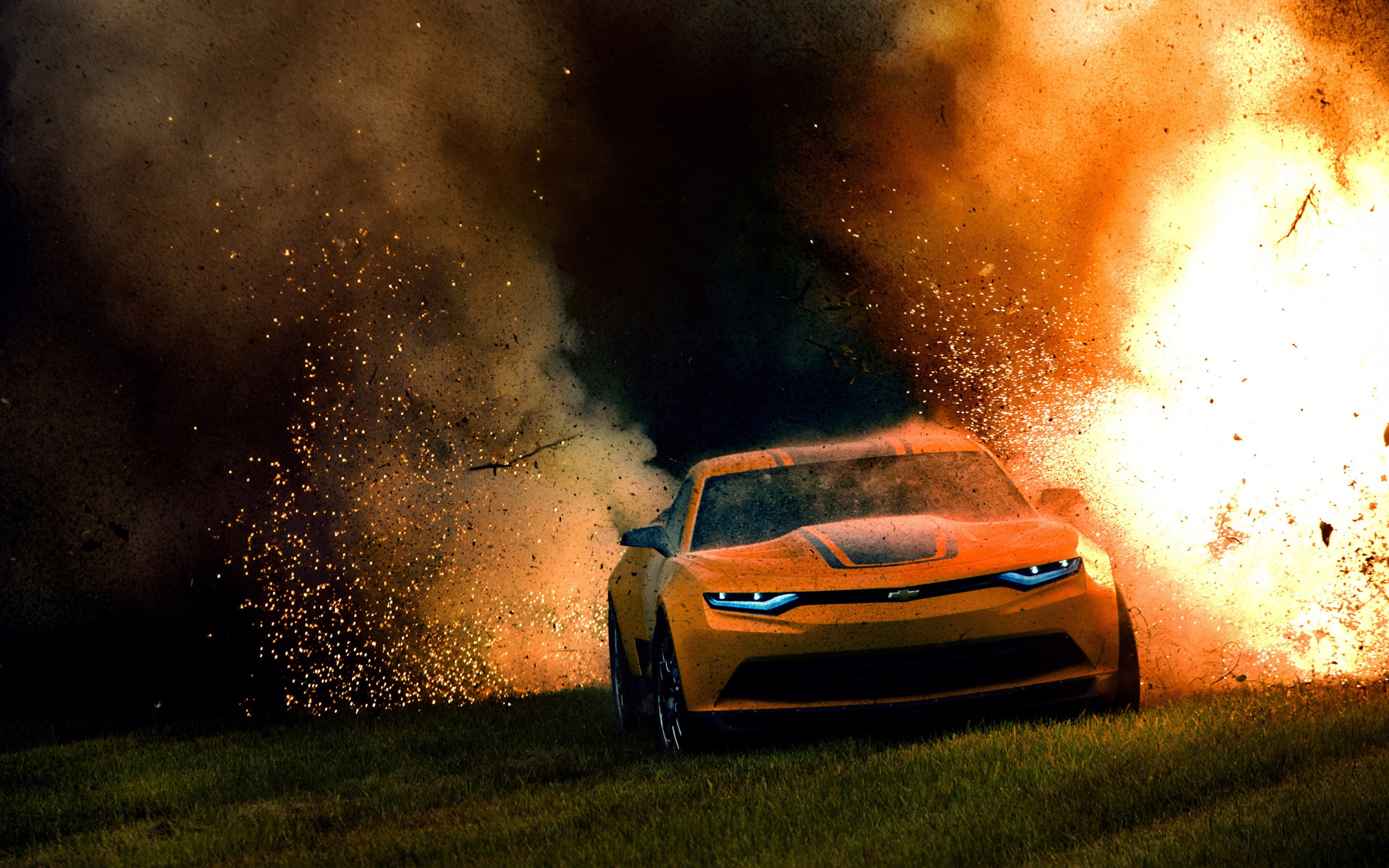transformers, bumblebee, 2K, camaro, HD Wallpaper