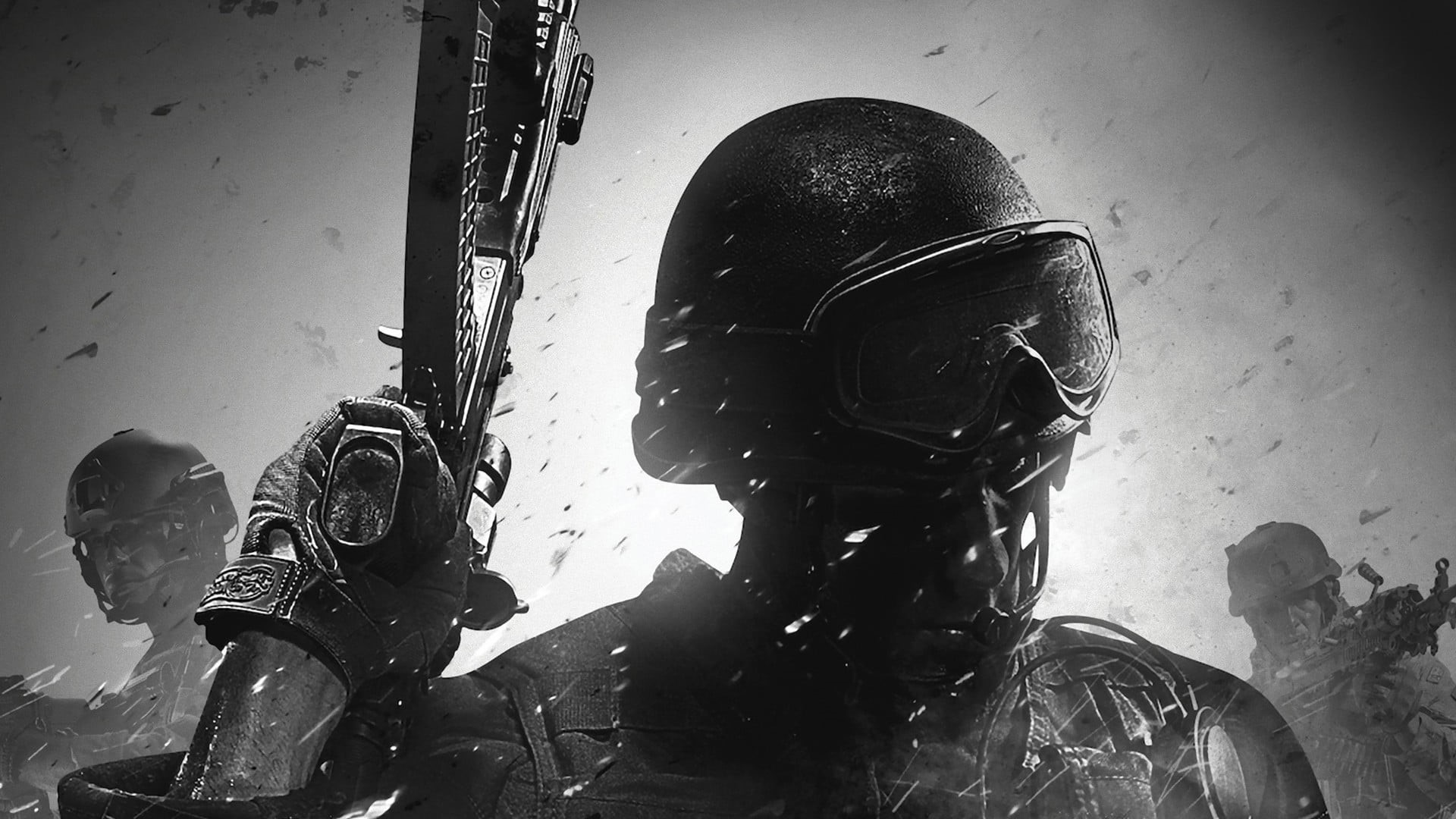 government, nature, lifestyles, 1080P, real people, weapon, gun, portrait, digital, video games, outdoors, winter, sport, women, monochrome, leisure activity, HD Wallpaper