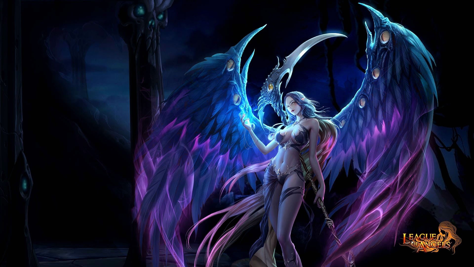 fantasy, fighting, action, 1080P, league, warrior, online, mmo, angel, loa, angels, rpg, HD Wallpaper