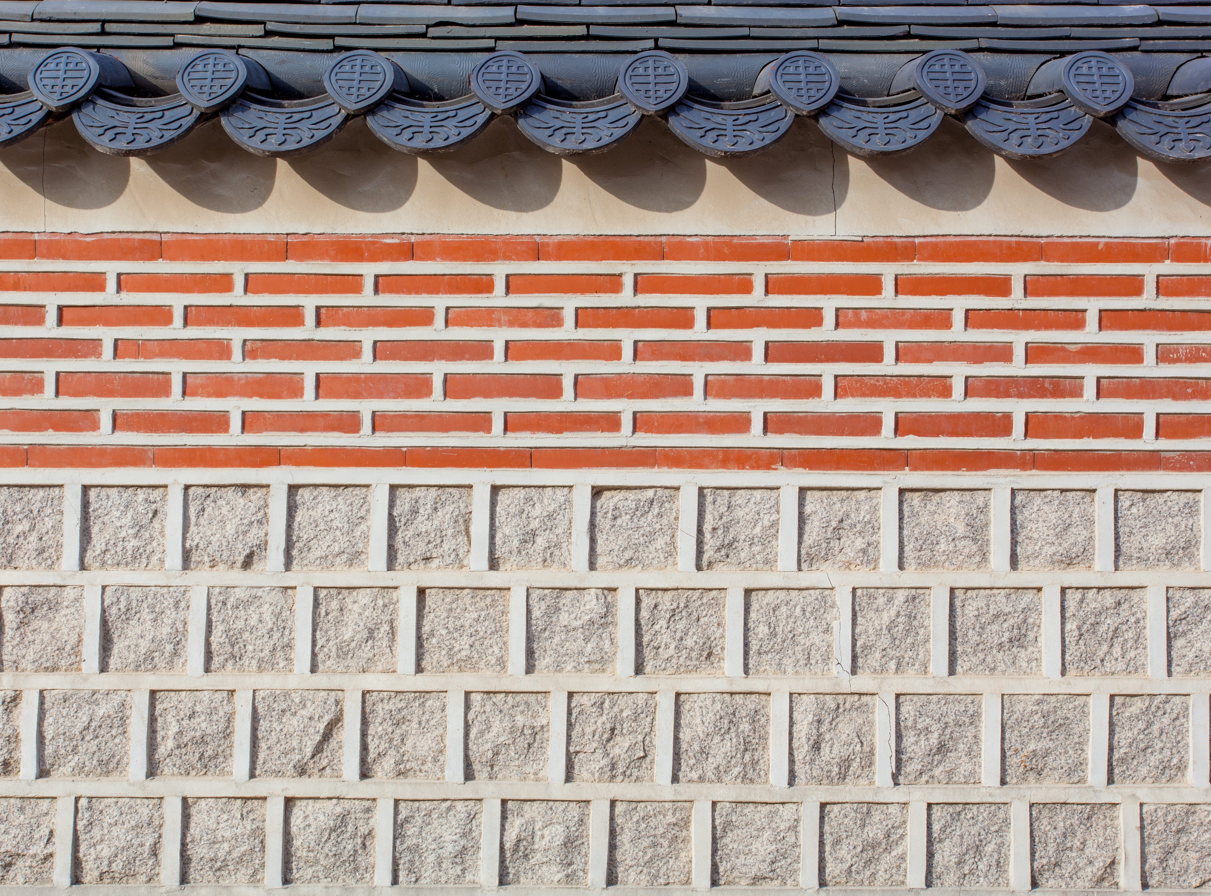 urban, roof, sunlight, architecture, texture, no people, textured, backgrounds, building, wall, traditional design, clothing, low angle view, gyeongbokgung palace, HD Wallpaper
