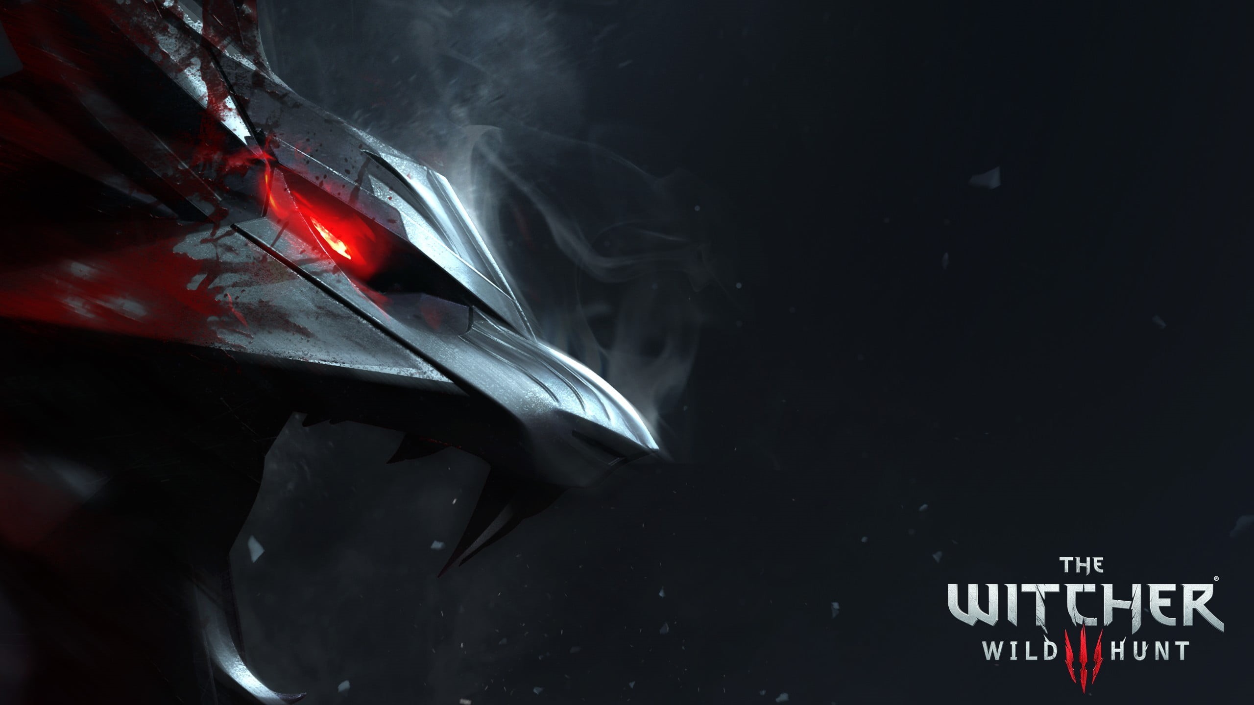 close-up, no people, witcher, dark, 2K, car, text, red, wild, smoke - physical structure, hunt, nature, mode of transportation, sign, cracked, indoors, HD Wallpaper