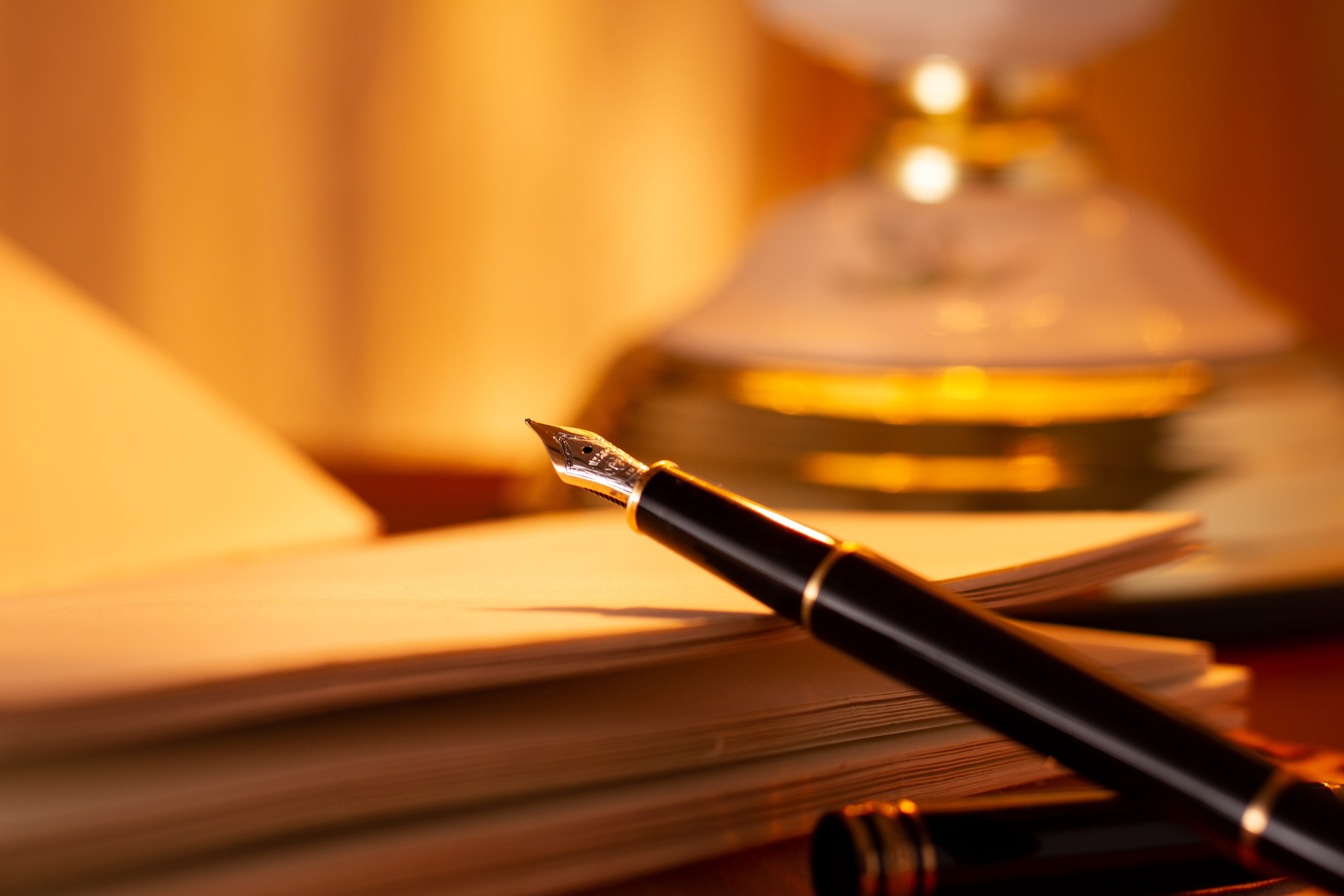 setting, table, lighting equipment, no people, work, business, ink, paper, 5K, antique, diary, filler, desk, workplace, document, writing instrument, office, HD Wallpaper