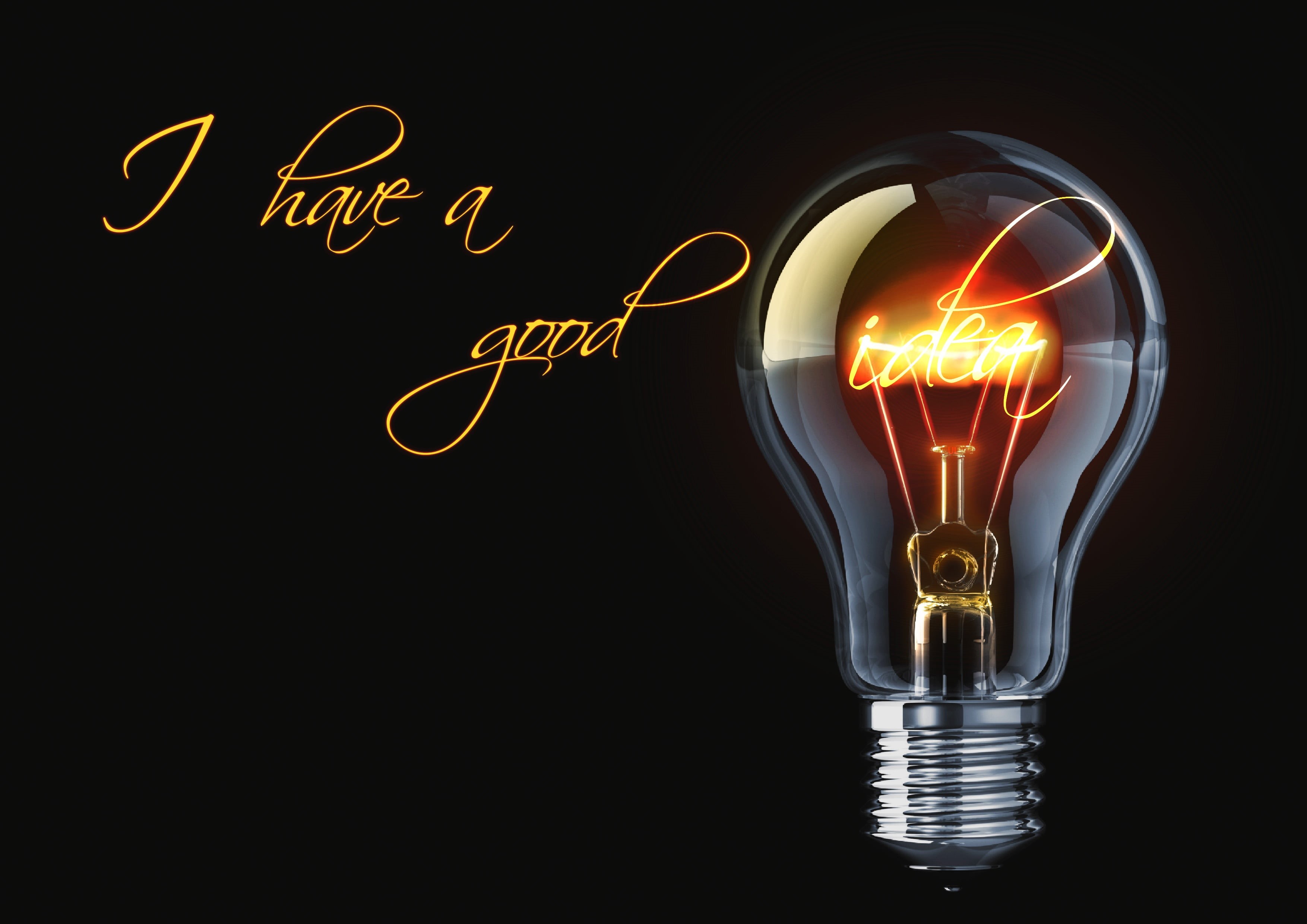 black, the idea, power supply, electric lamp, brightly lit, fire - natural phenomenon, bright, technology, lighting equipment, light bulb, inspiration, HD Wallpaper