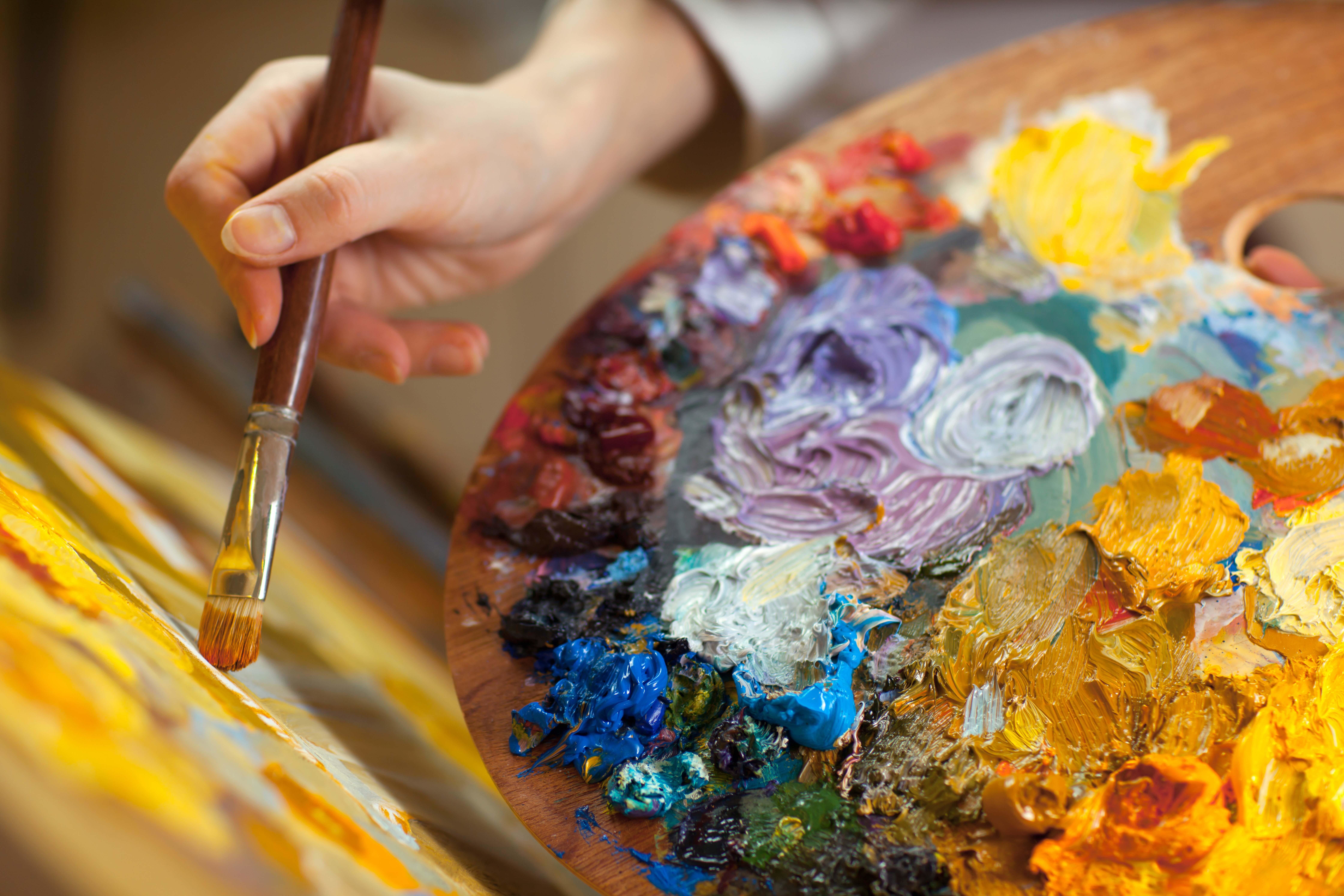 blur, education, artist, decorating, holding, colors, one person, variation, dye, acrylic Painting, skill, finger, indoors, bokeh, human Hand, HD Wallpaper