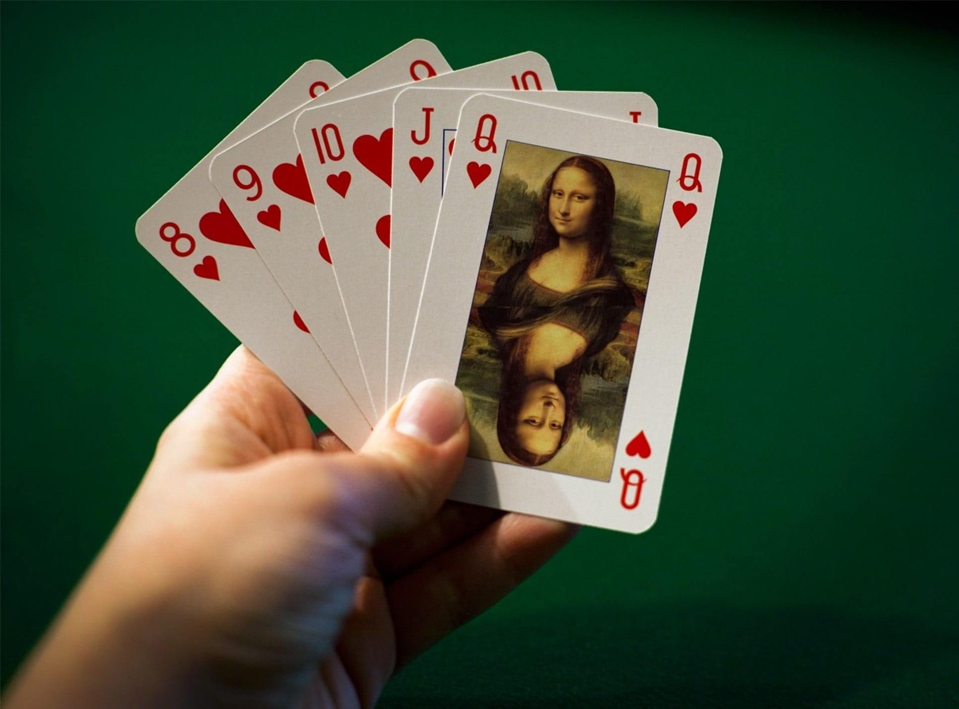 masterwork, holding, 1080P, leisure activity, hearts, indoor, jack, iconic, photo, mona lisa, master, Portrait, gambling, pic, masterpiece, arts culture and entertainment, HD Wallpaper