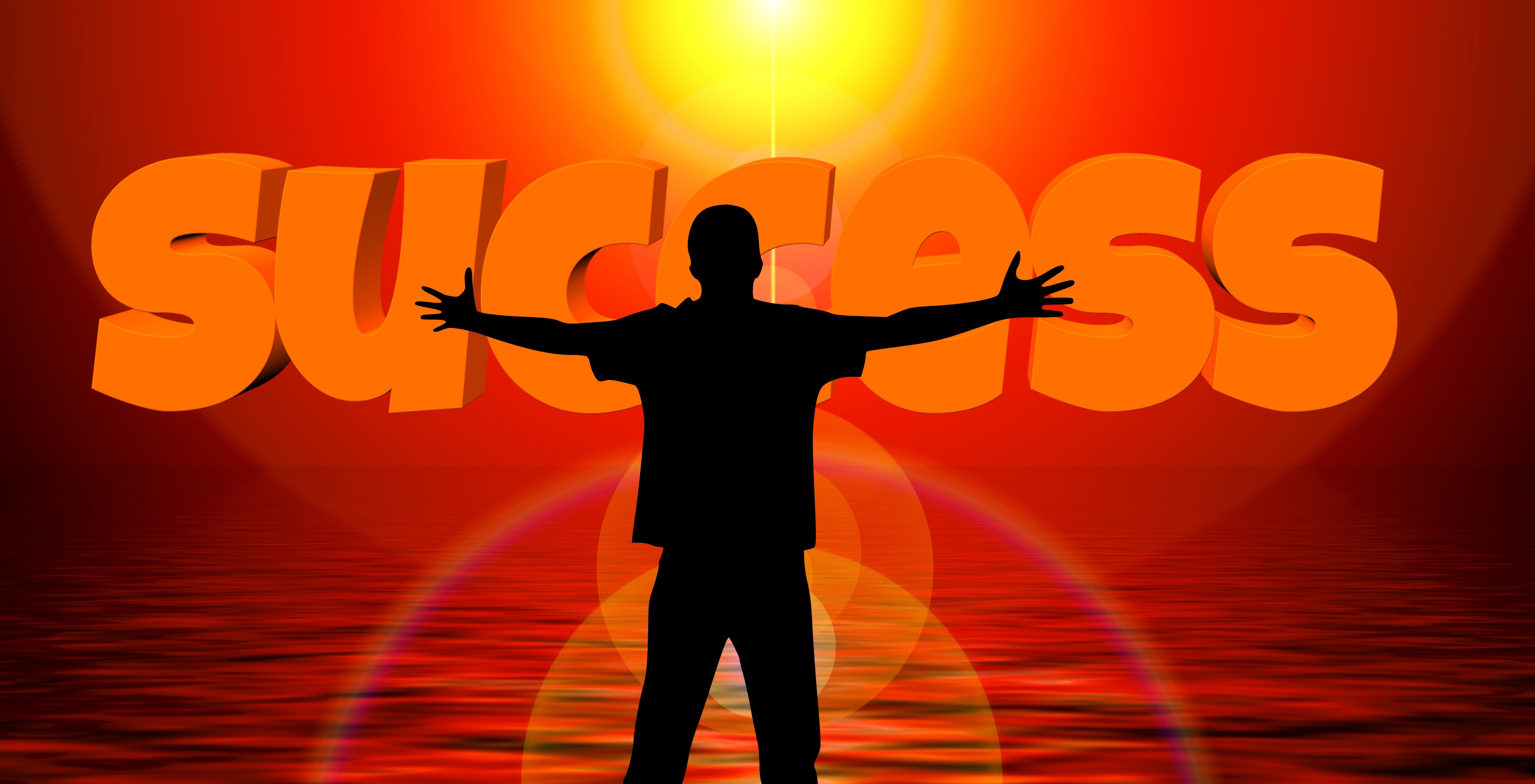 ascent, office, business, orange color, arms outstretched, men, come forward, existence, leadership, silhouette, person, hug, arms raised, human limb, limb, HD Wallpaper