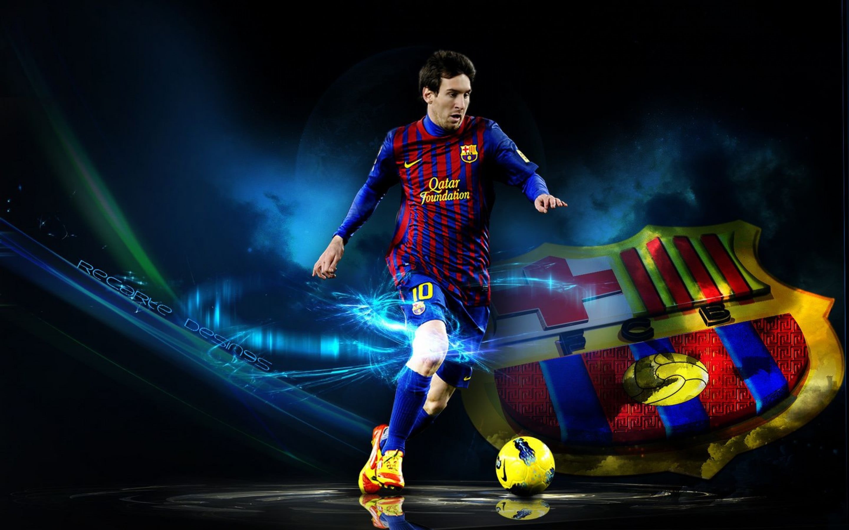 young men, Argentina, Spain, soccer, long exposure, exercising, arts culture and entertainment, playing, Lionel, multi colored, futuristic, event, determination, HD Wallpaper