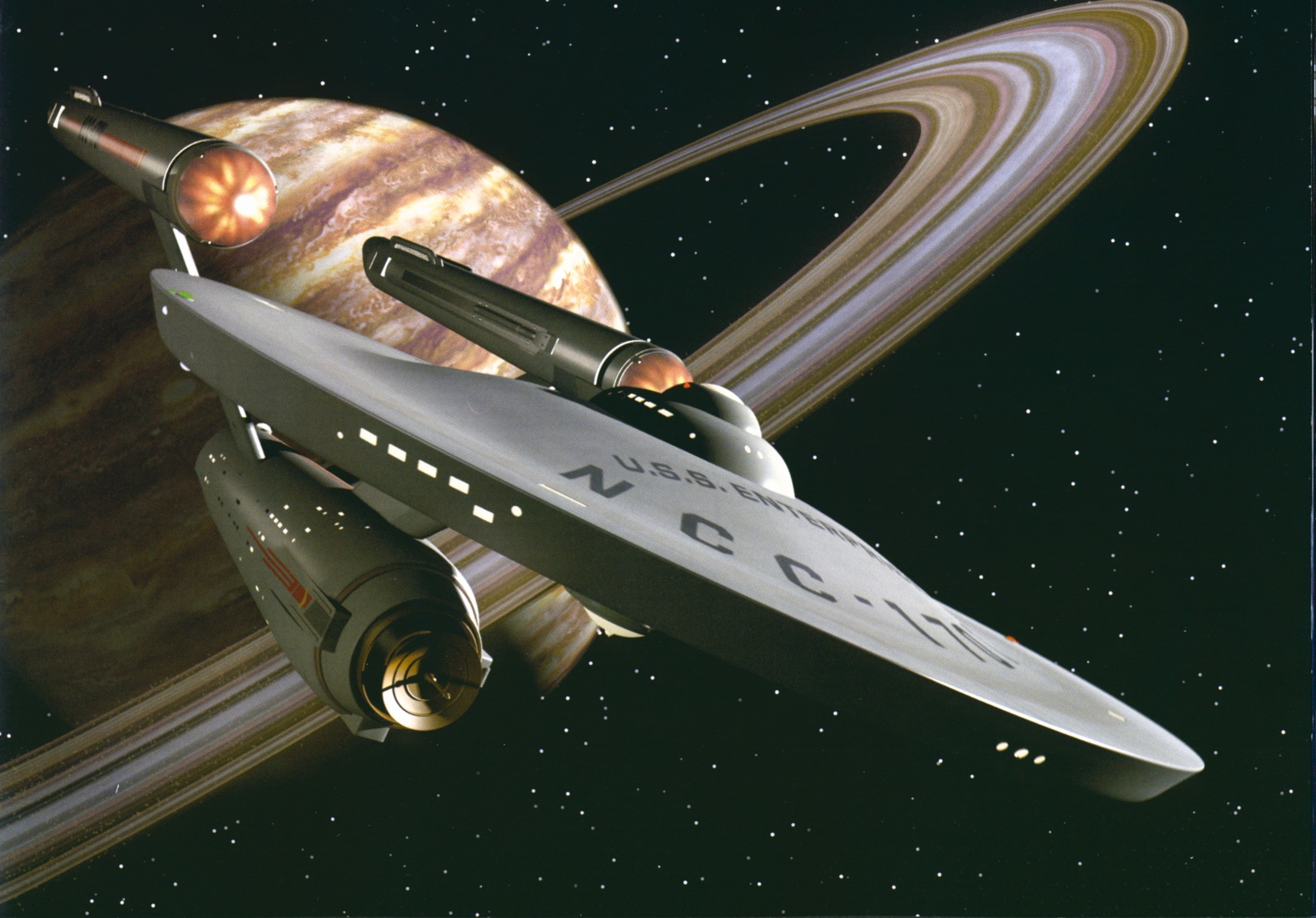 security, still life, nature, plane, 2K, weapon, fighter plane, mode of transportation, USS Enterprise (spaceship), Star Trek, no people, indoors, close-up, HD Wallpaper