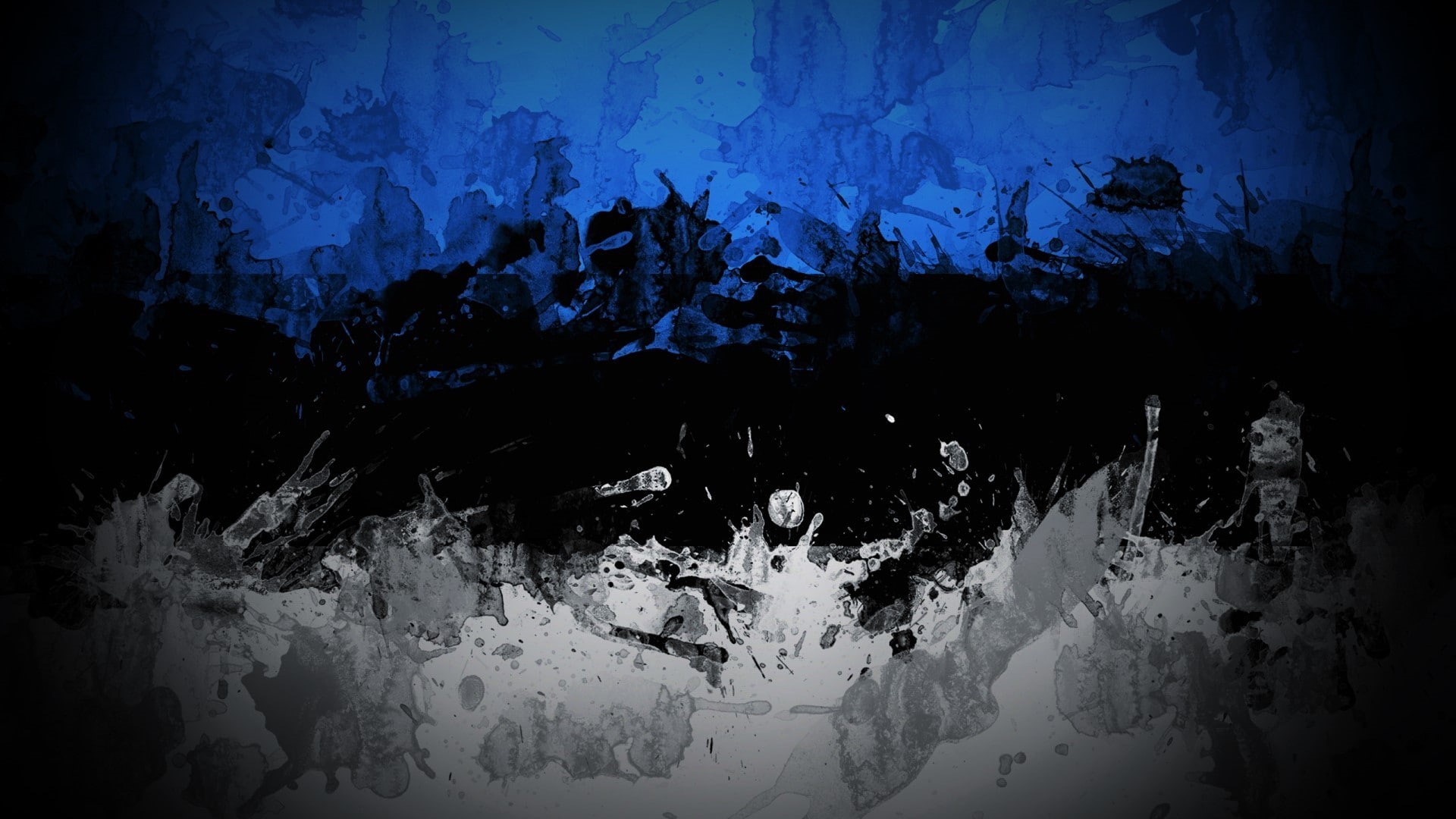 Estonia, Colorful, abstract, white, Dark, 1080P, blue, black, HD Wallpaper
