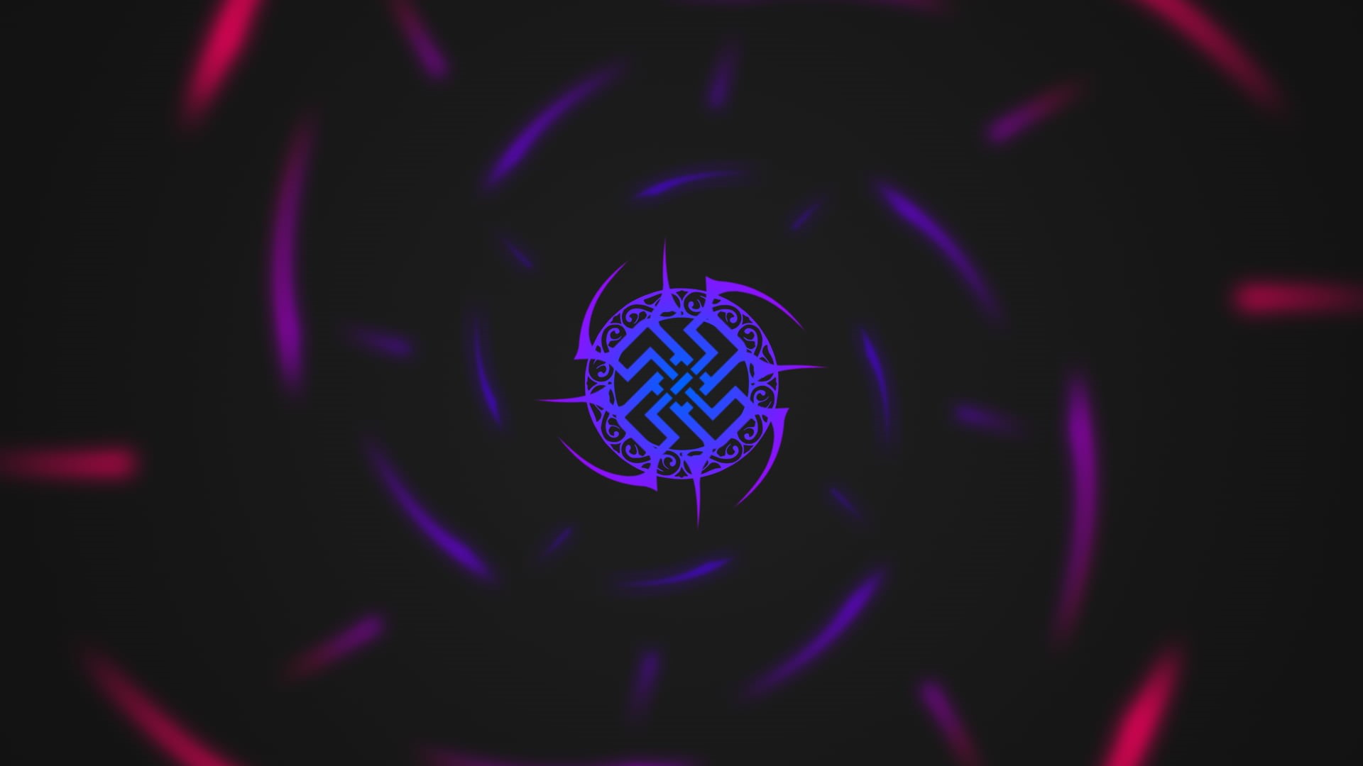 macro, logo, 1080P, single object, illuminated, number, glowing, text, arts culture and entertainment, blue, tribal, colorful, close-up, communication, HD Wallpaper