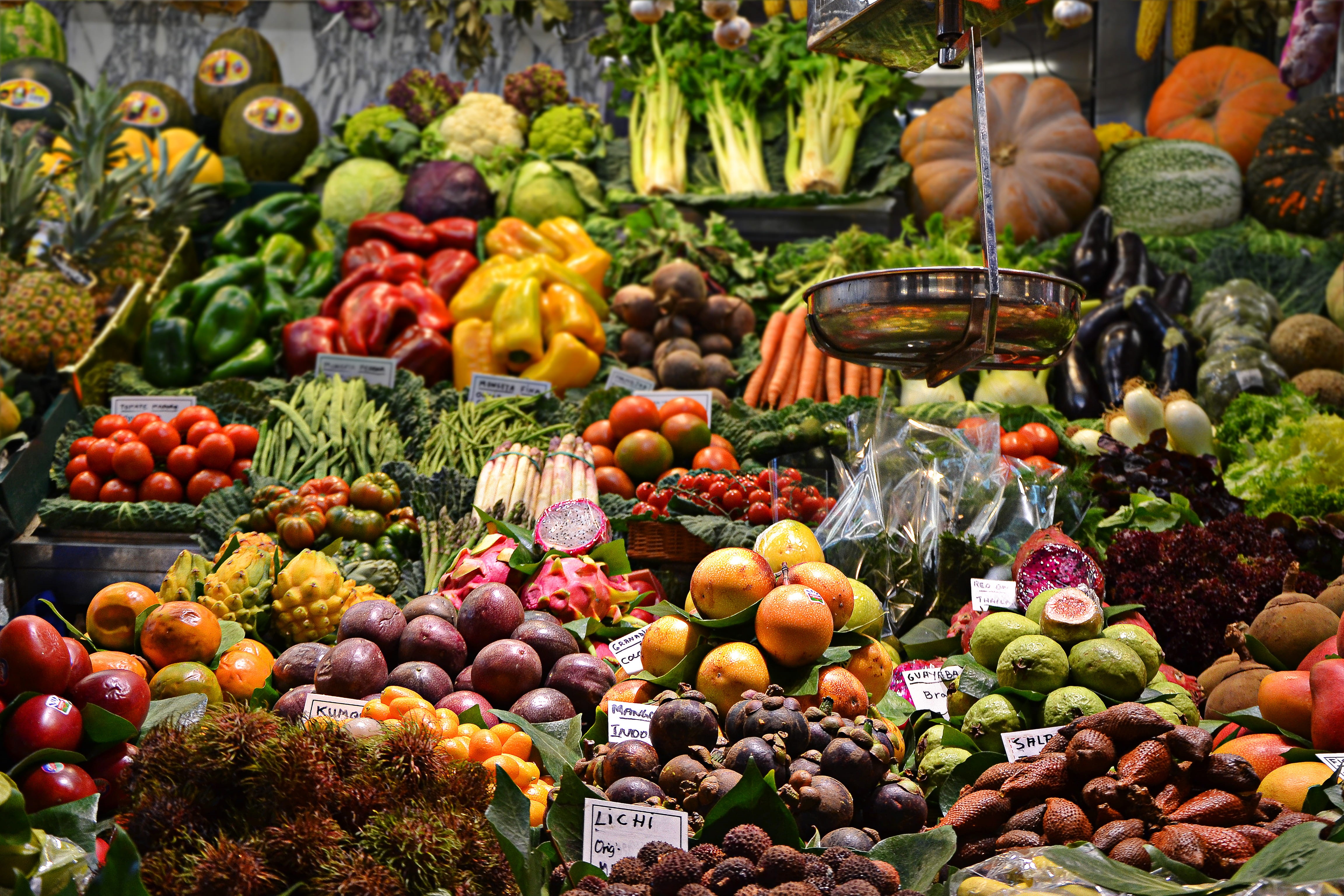 retail, stall, vegetable, no people, marketplace, variation, multi Colored, healthy eating, shop, fruit, for sale, nature, abundance, sale, assorted, arrangement, HD Wallpaper