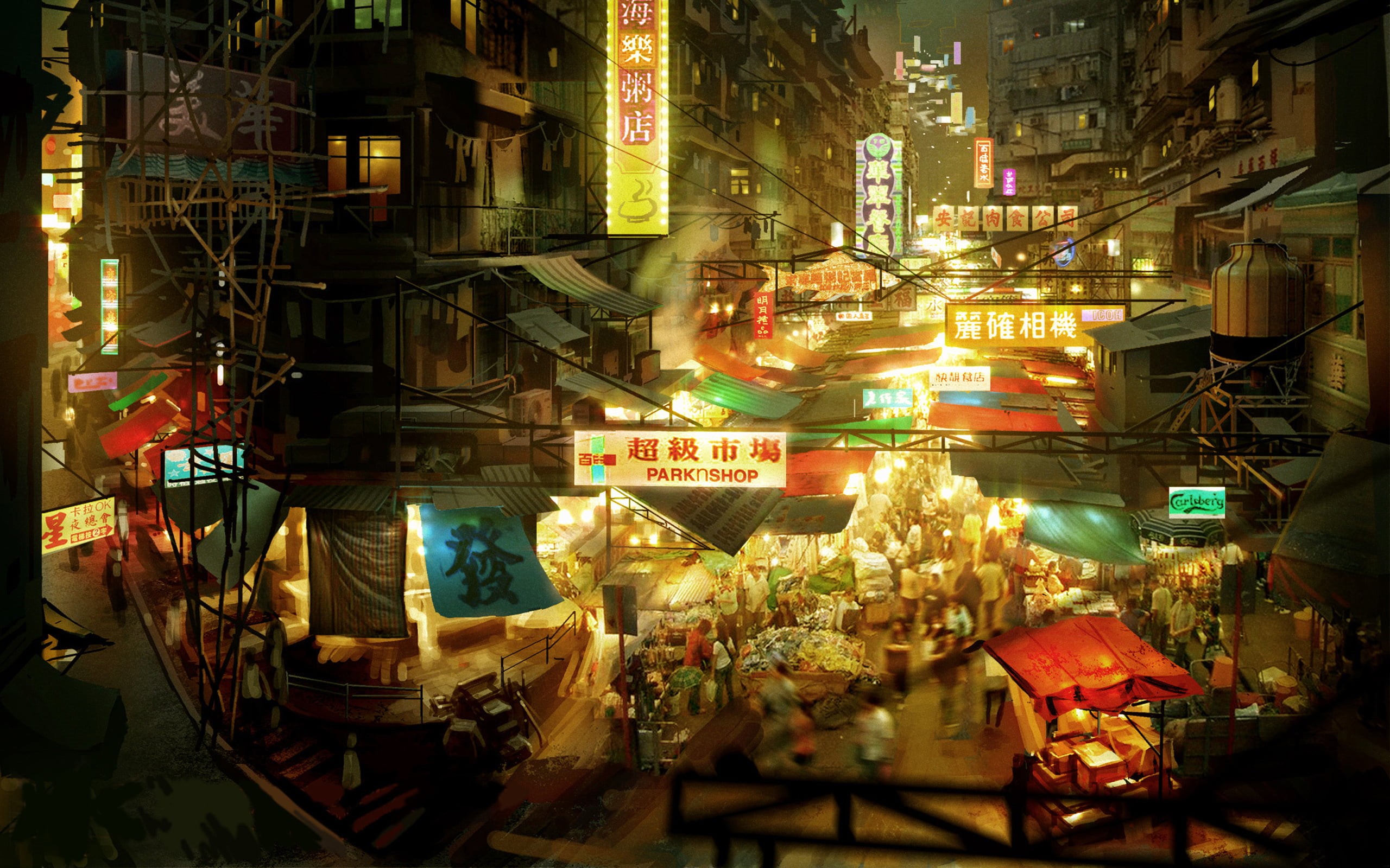 cityscape, bangkok, urban Scene, east Asian Culture, architecture, famous Place, communication, street, Hong Kong, night, outdoors, travel Destinations, HD Wallpaper
