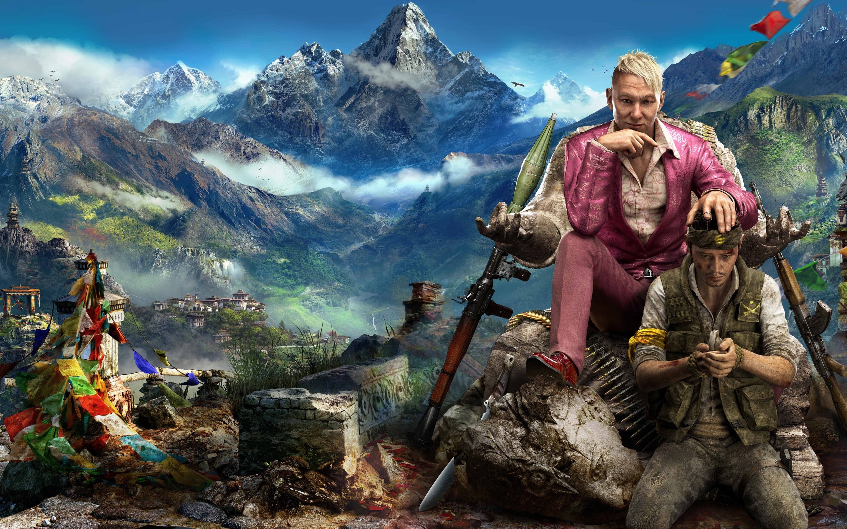 solid, representation, Far Cry 4, mountain, 2K, belief, people, spirituality, religion, mountain range, video games, adult, scenics - nature, day, clothing, HD Wallpaper