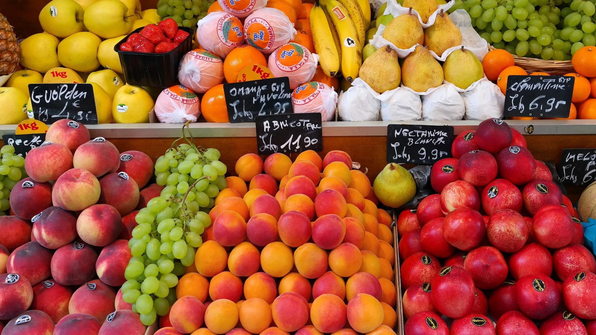 fruit, 1080P, street markets, encyclopedia, fruit encyclopedia, markets, street, supermarkets, HD Wallpaper