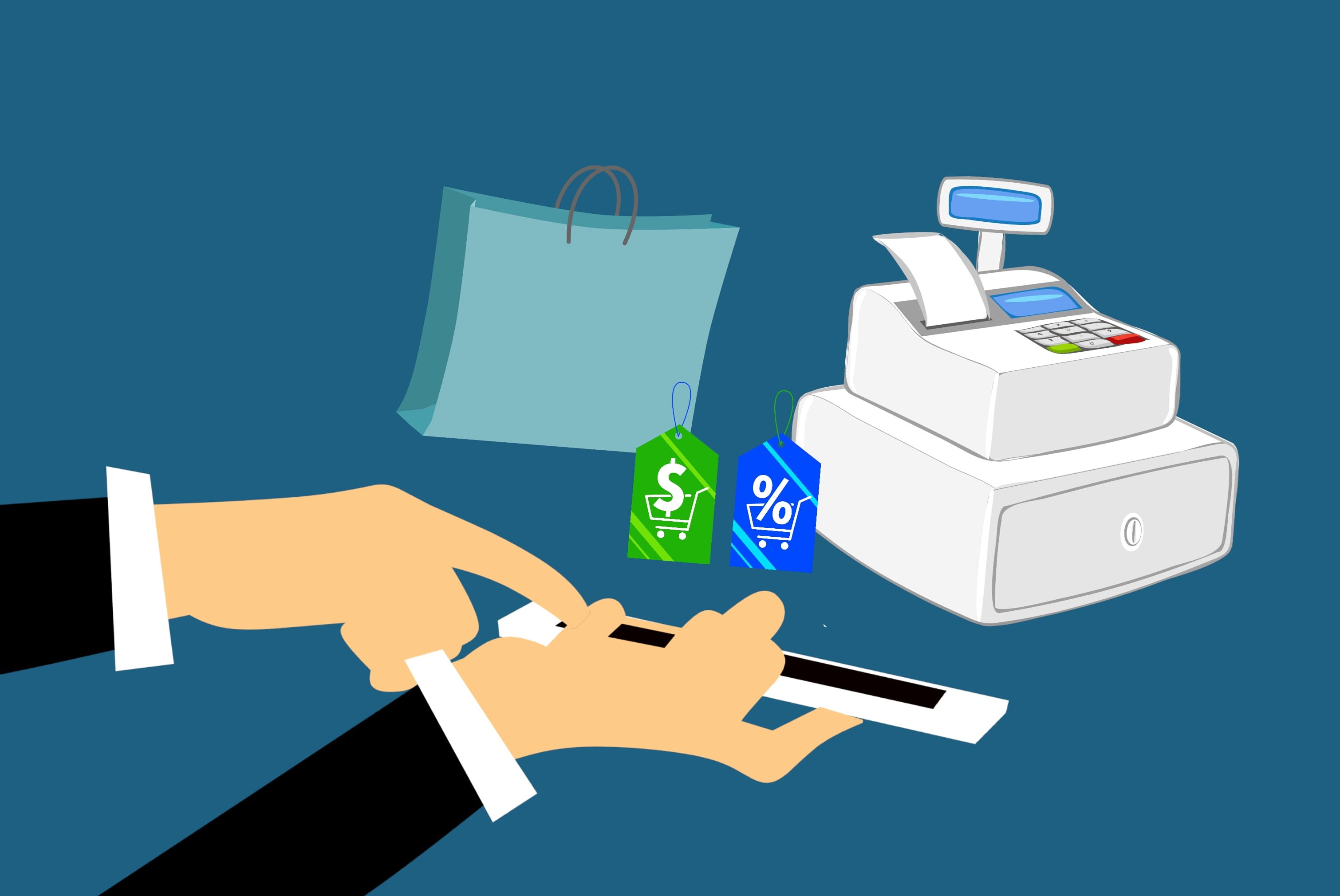 transaction, finance, phone, paying, men, store, occupation, machinery, technology, banking, computer icon, symbol, payment, device, blue background, electronic, HD Wallpaper