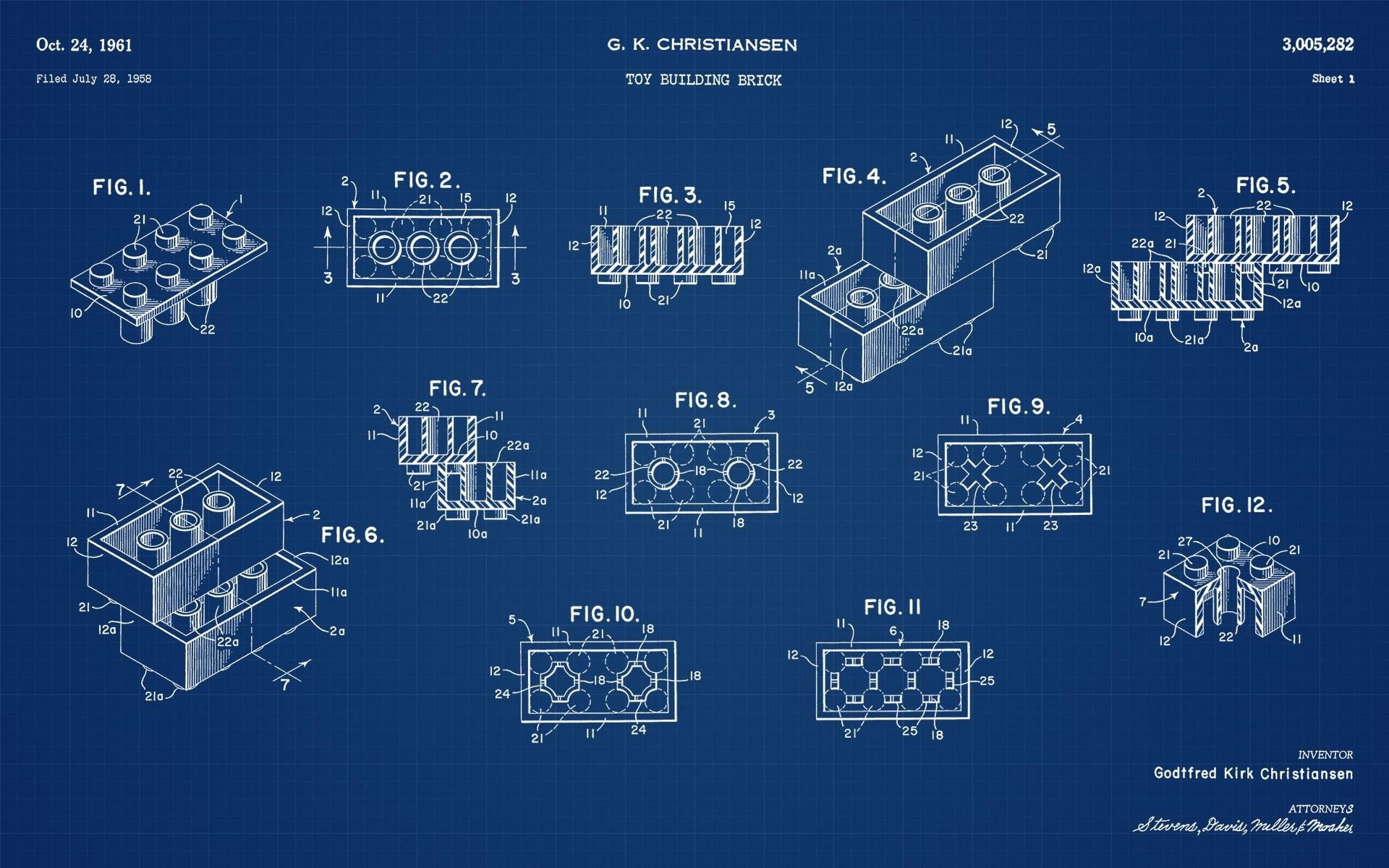 creativity, backdrop, business, doodle, bricks, blueprint, white color, shape, silhouette, nature, cube, LEGO, blue background, global communications, pattern, HD Wallpaper