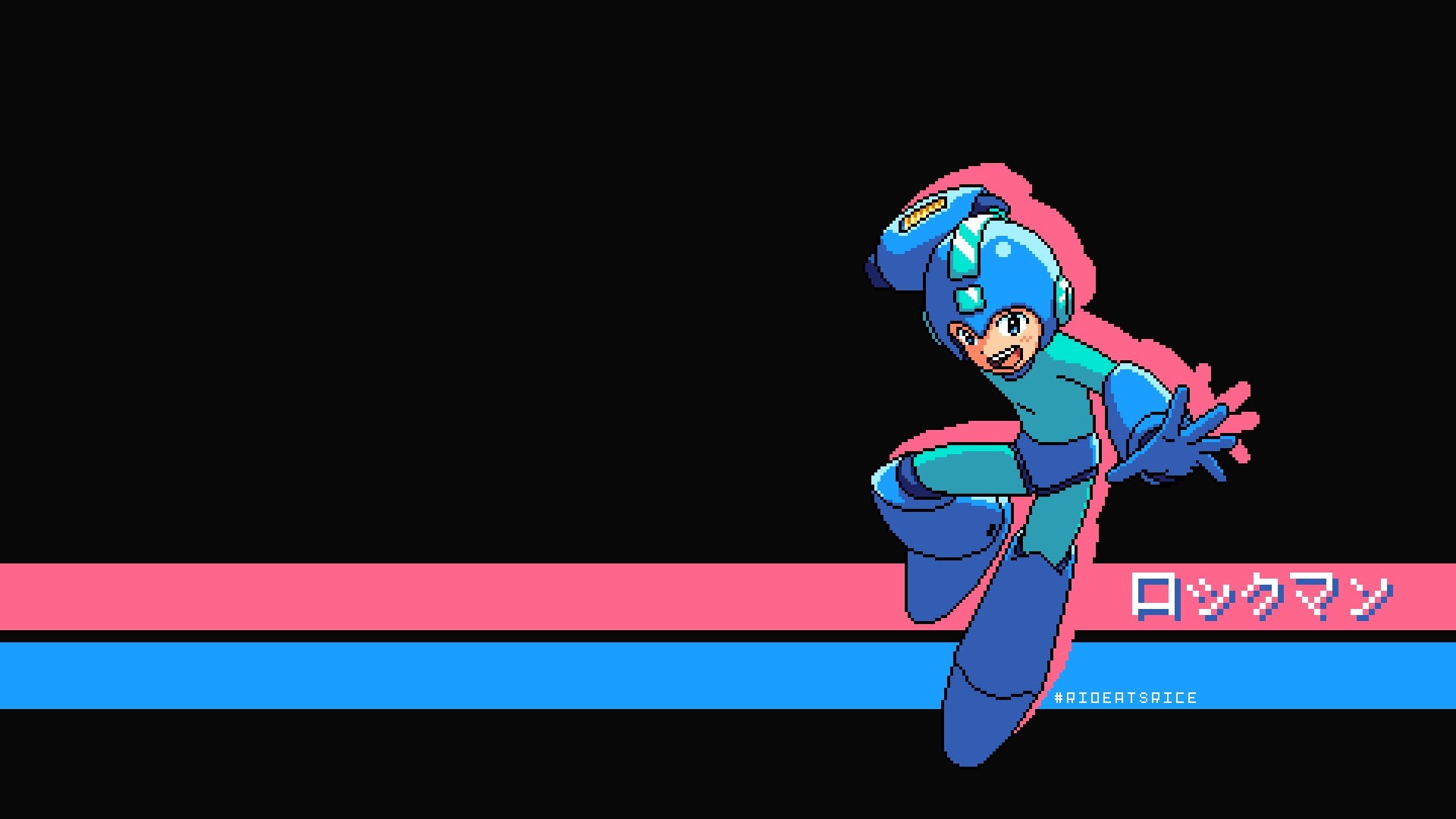 1080P, Minimalist, 8-Bit, Pixel Art, Mega Man, Video Game, Simple, HD Wallpaper