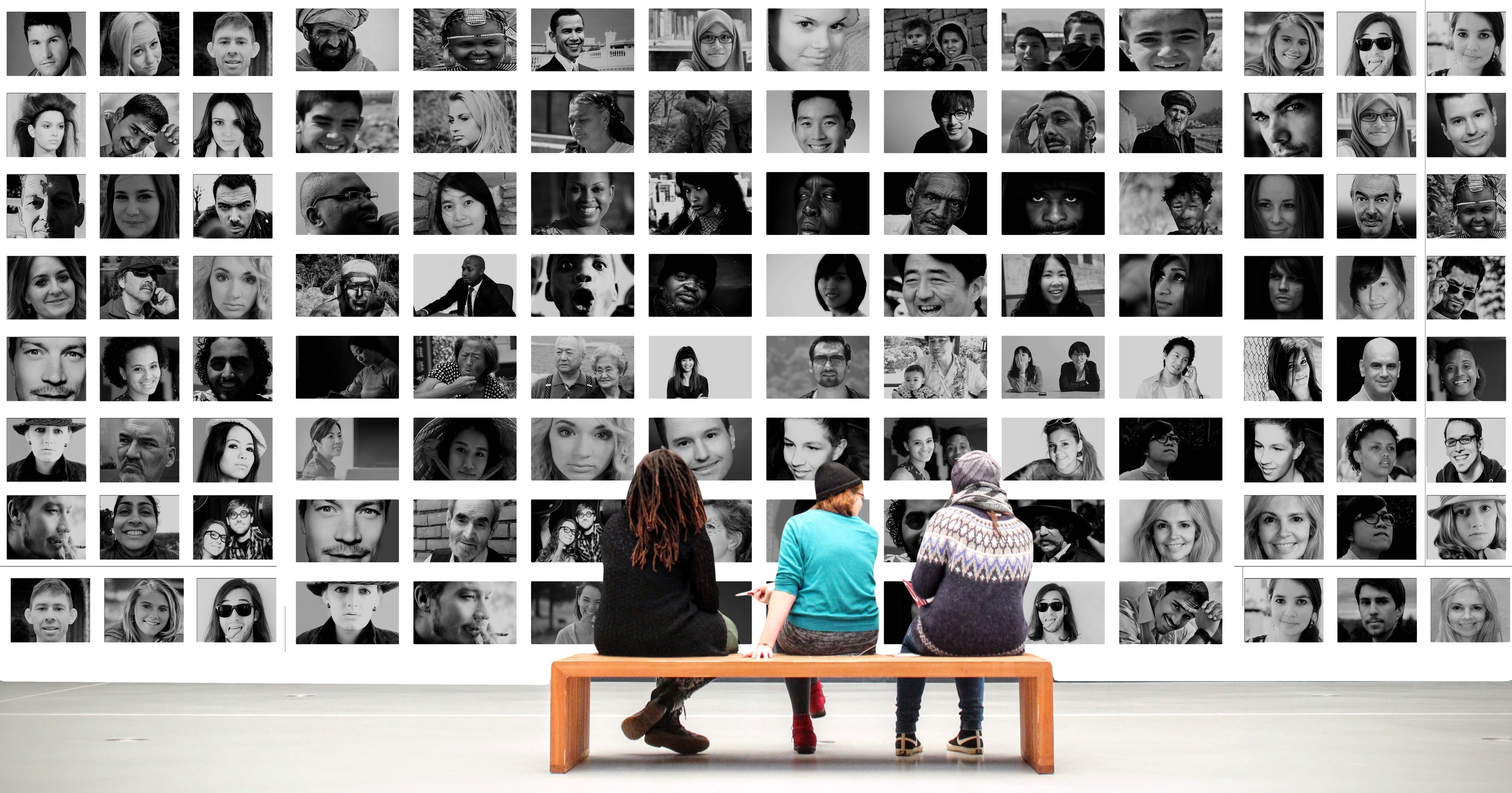 sitting, connected, casual clothing, friendship, exhibition, cooperate, three, world, personal, art, impressions, peace, visitors, teamwork, koorparativ, HD Wallpaper
