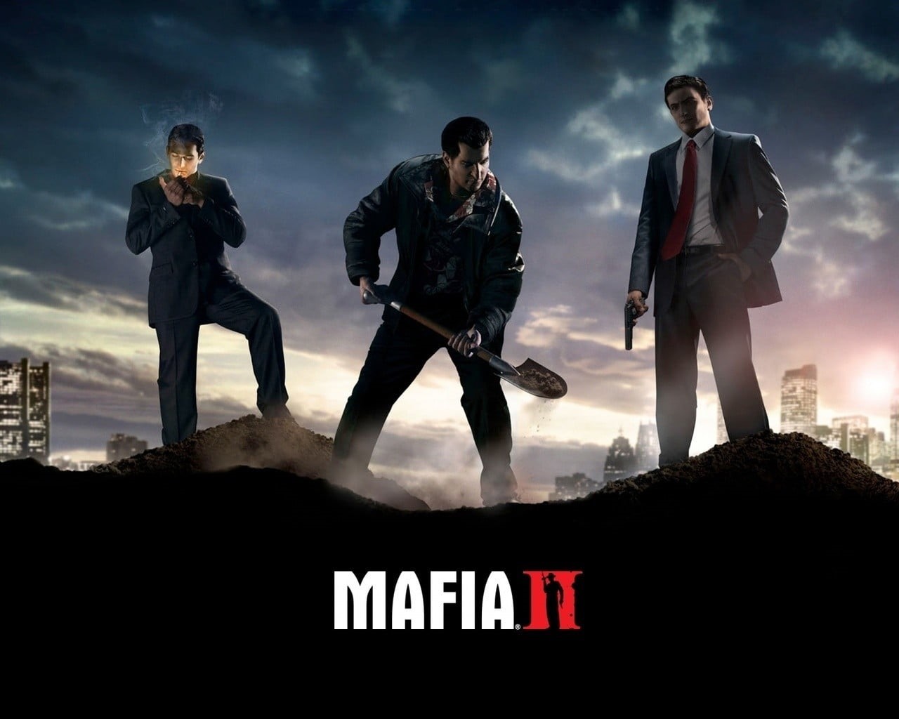Mafia, warning sign, group of people, males, conflict, men, anger, communication, nature, sign, 720P, sky, weapon, business person, aggression, full length, HD Wallpaper